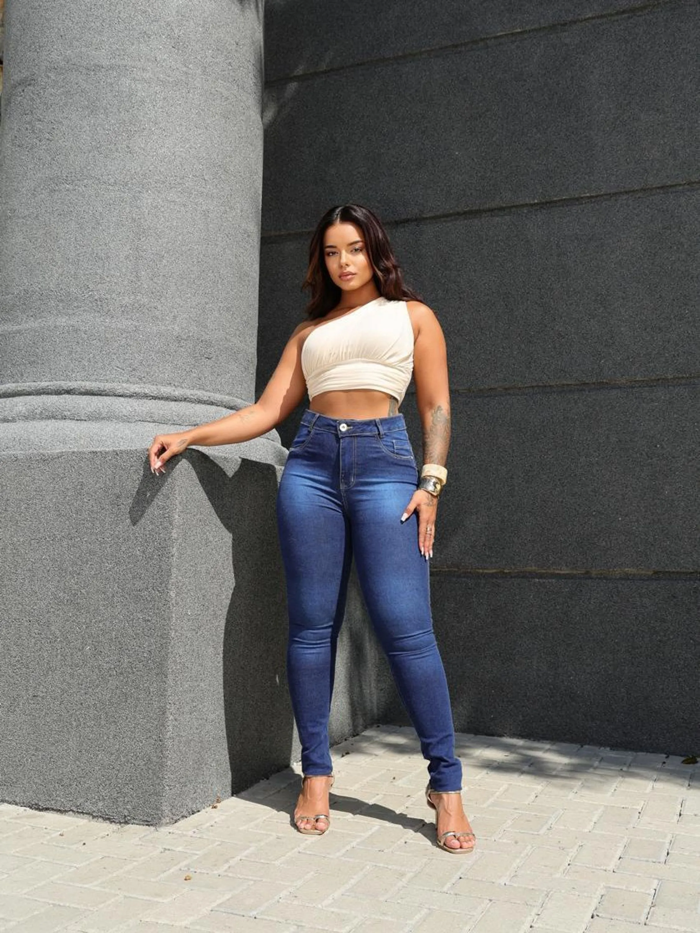 Calça jeans feminina REF 14152