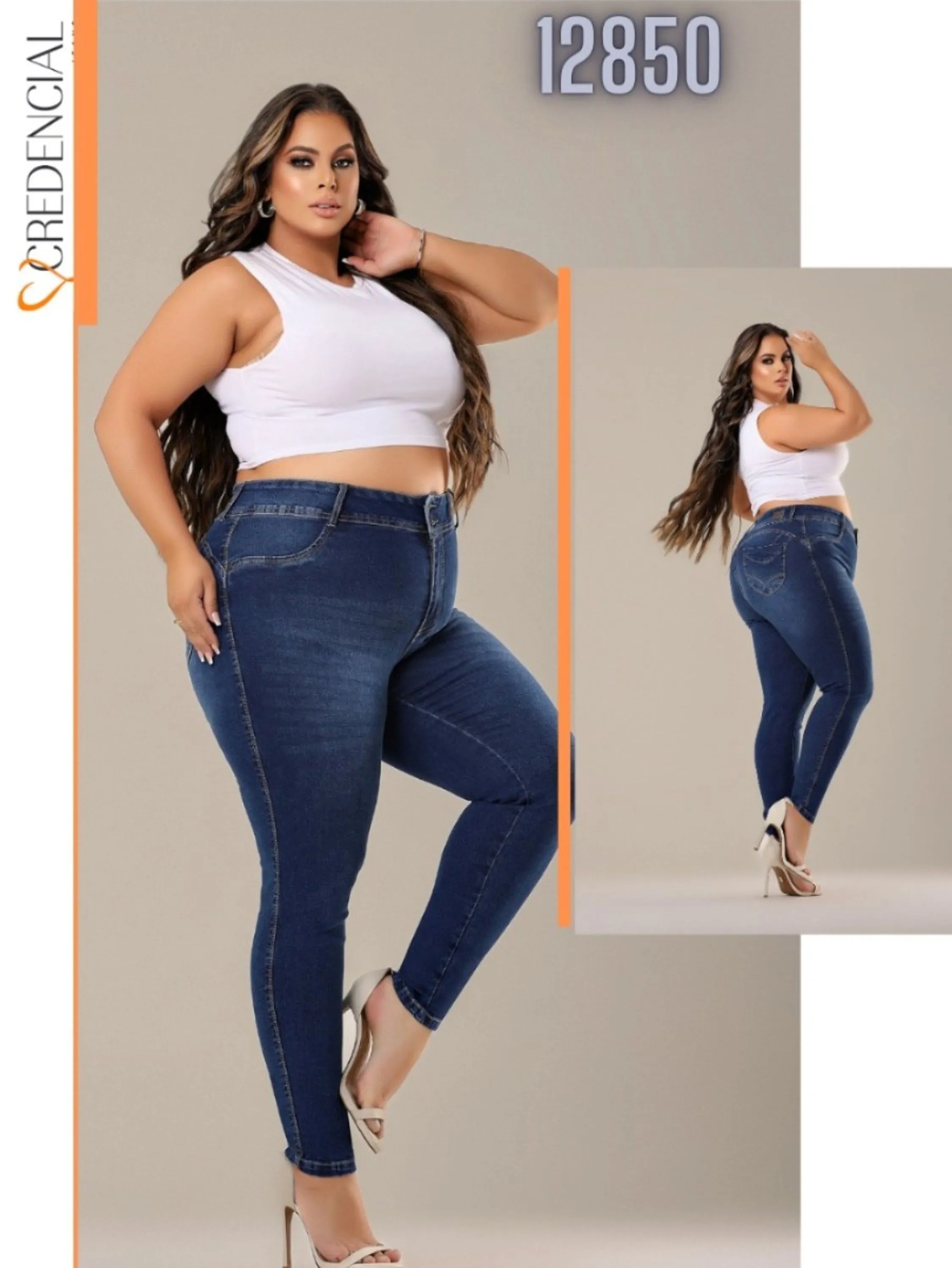 Calça Jeans Plus Size REF:12850