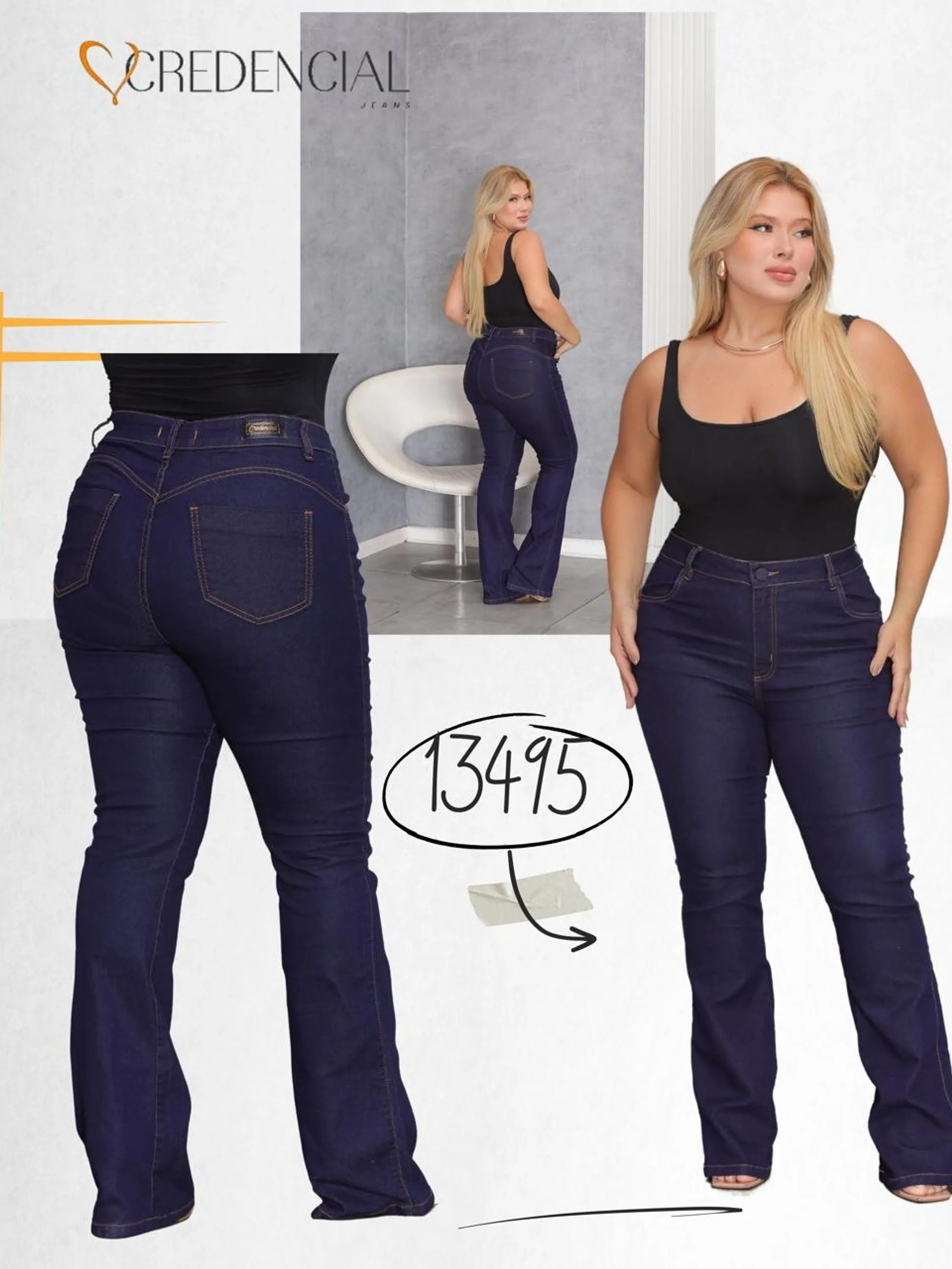 Calça Flare 13495-A