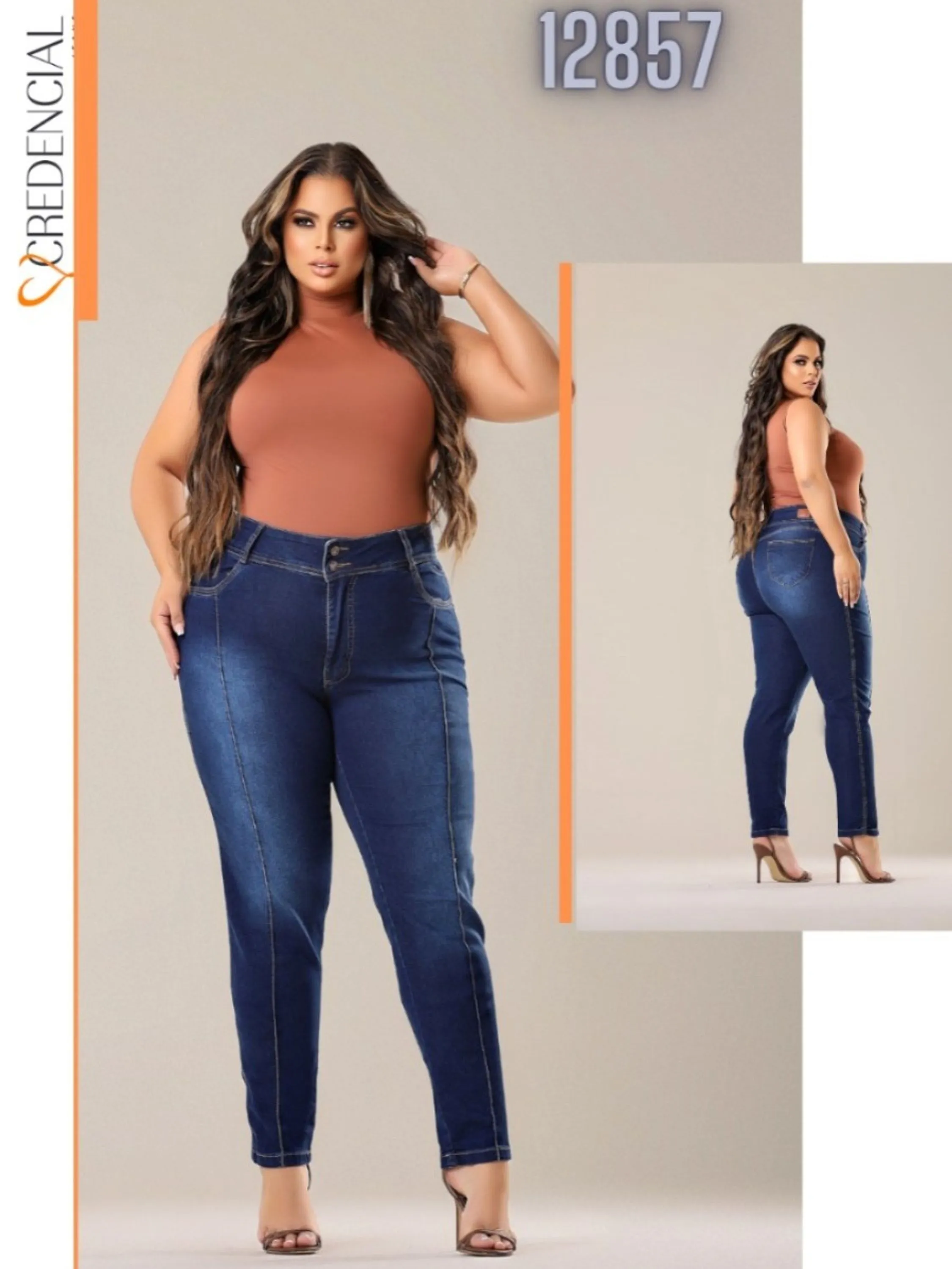 Calça plus size REF 12857