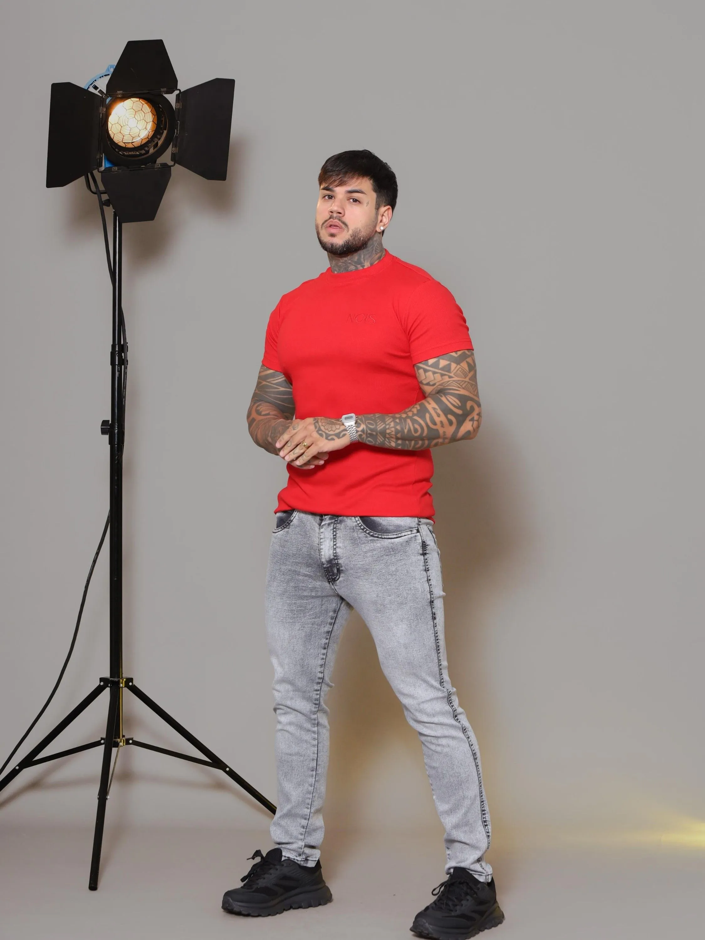 Calça jeans masculina REF 14125-B