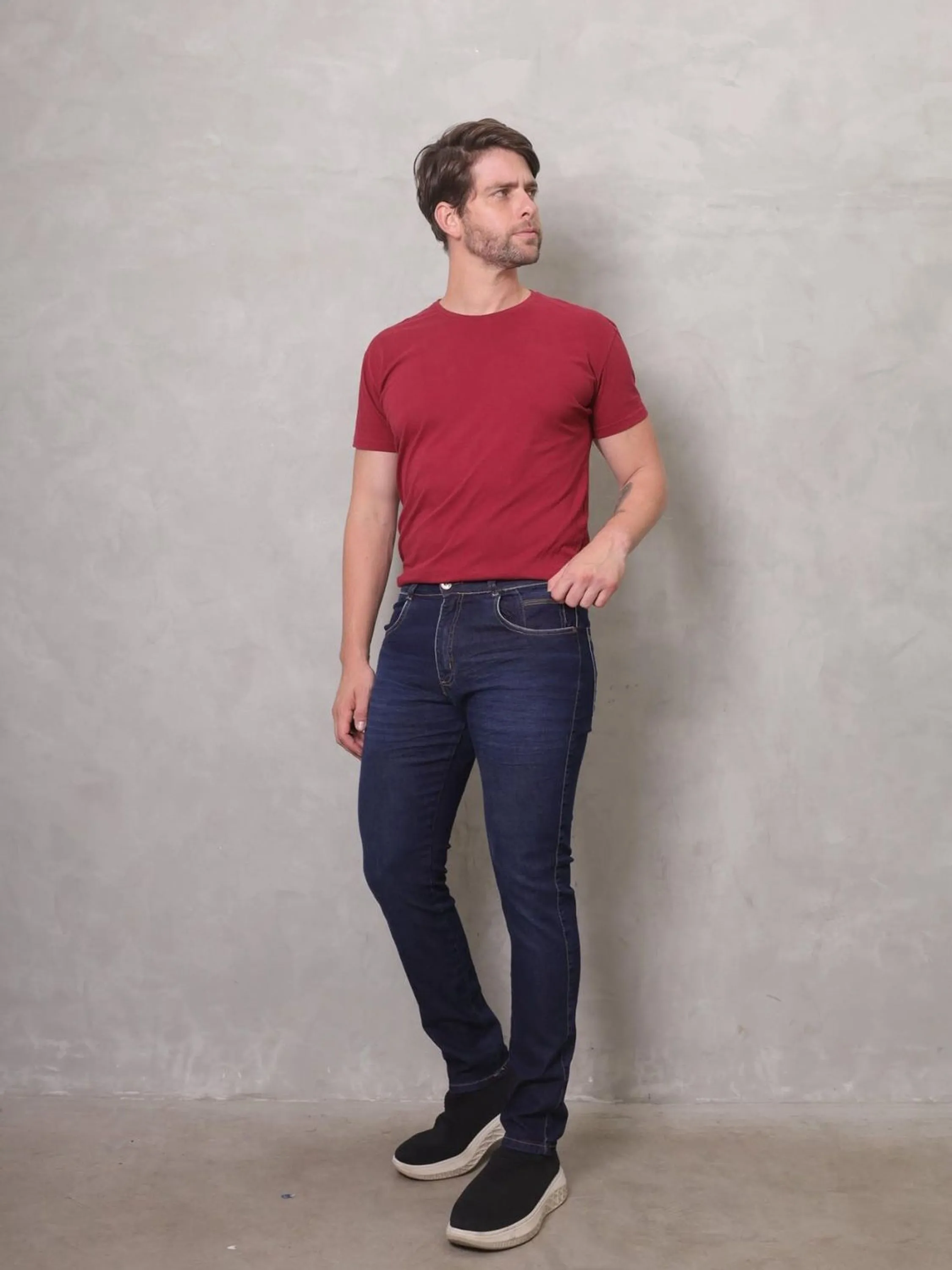 Calça jeans masculina REF 14107-A