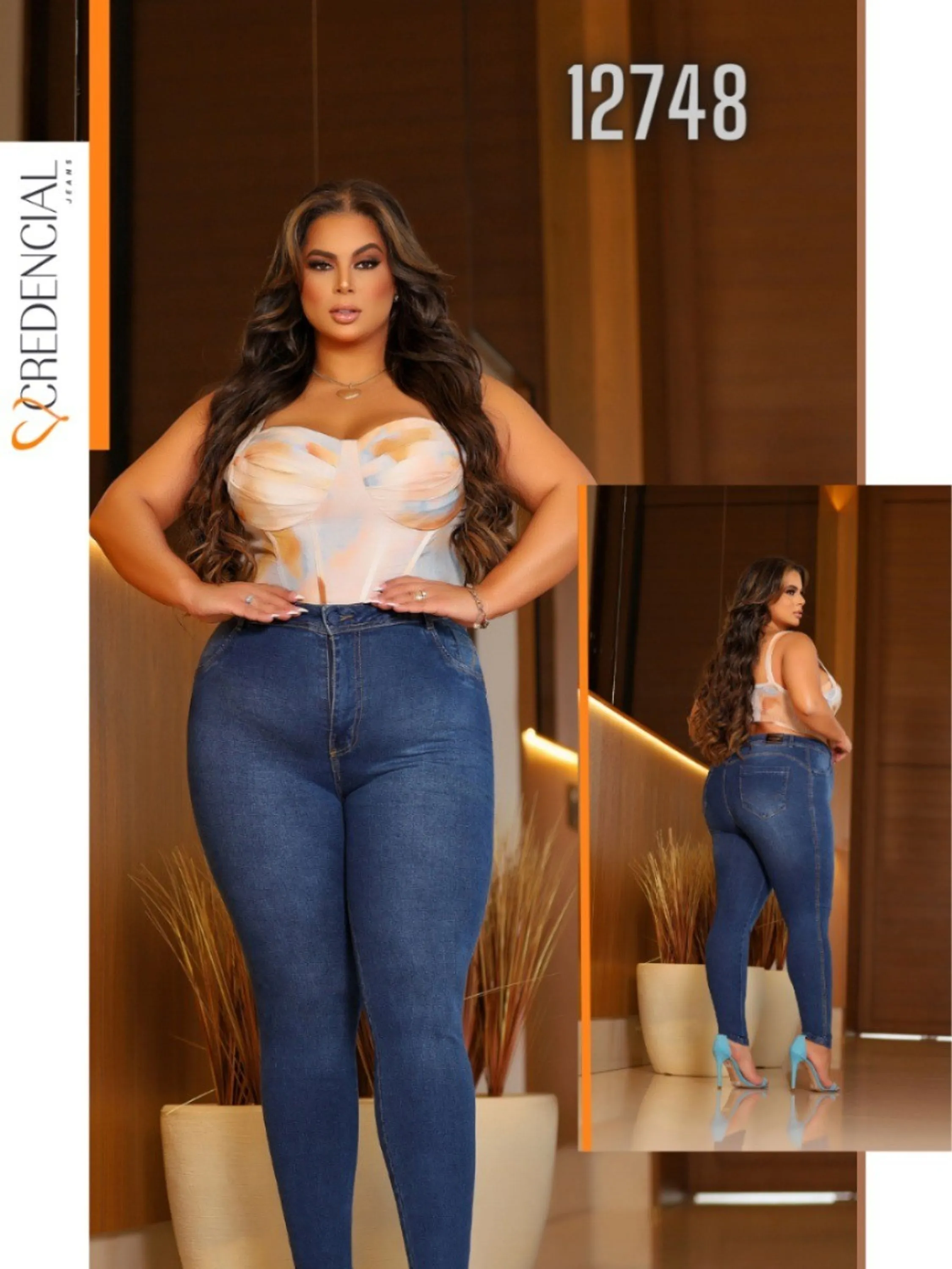 Calça Jeans Plus Size REF:12748