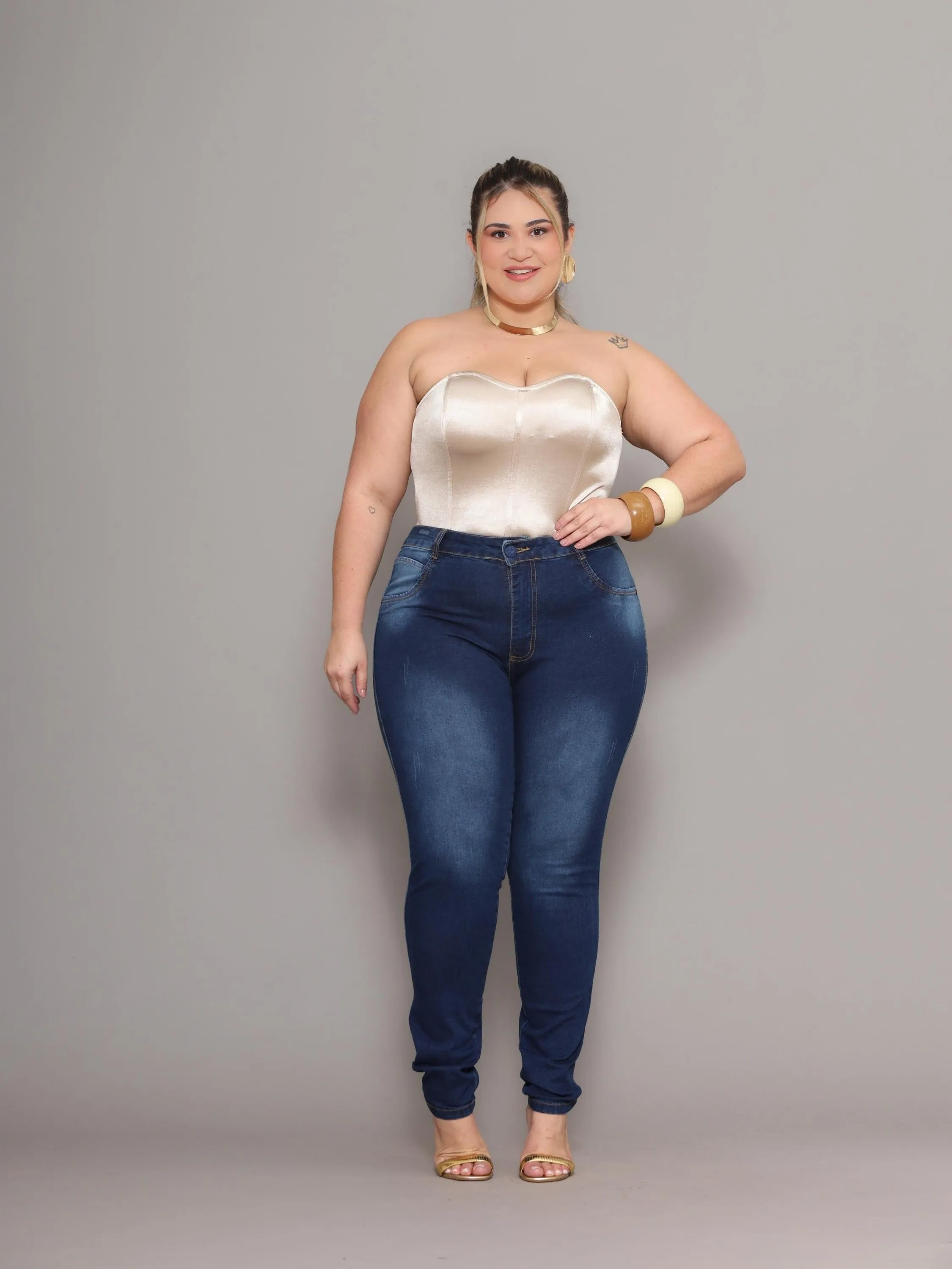 Calça plus size REF 14155