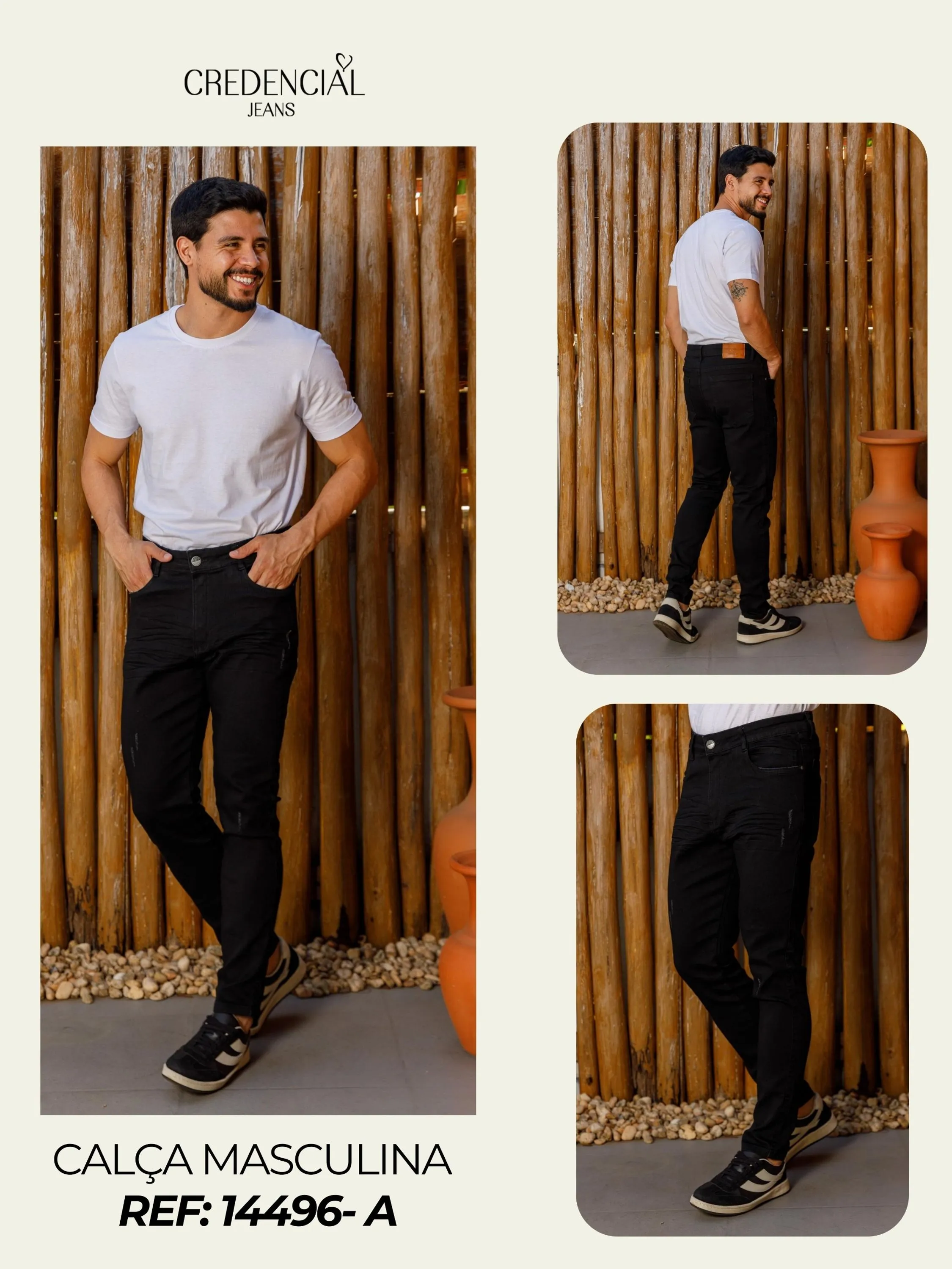 Calça Jeans Masculina REF:14496-A