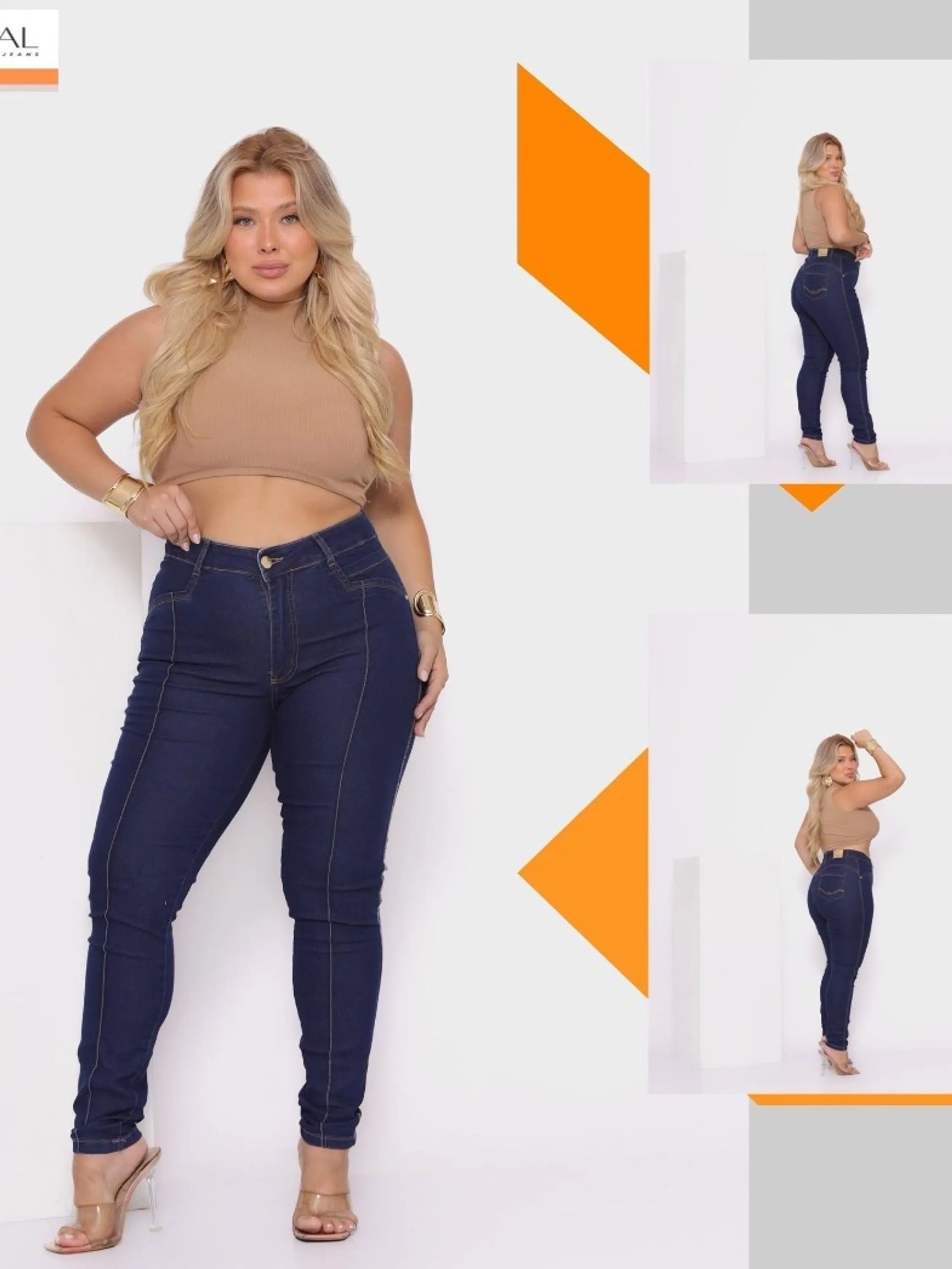 Calça jeans plus REF 13764