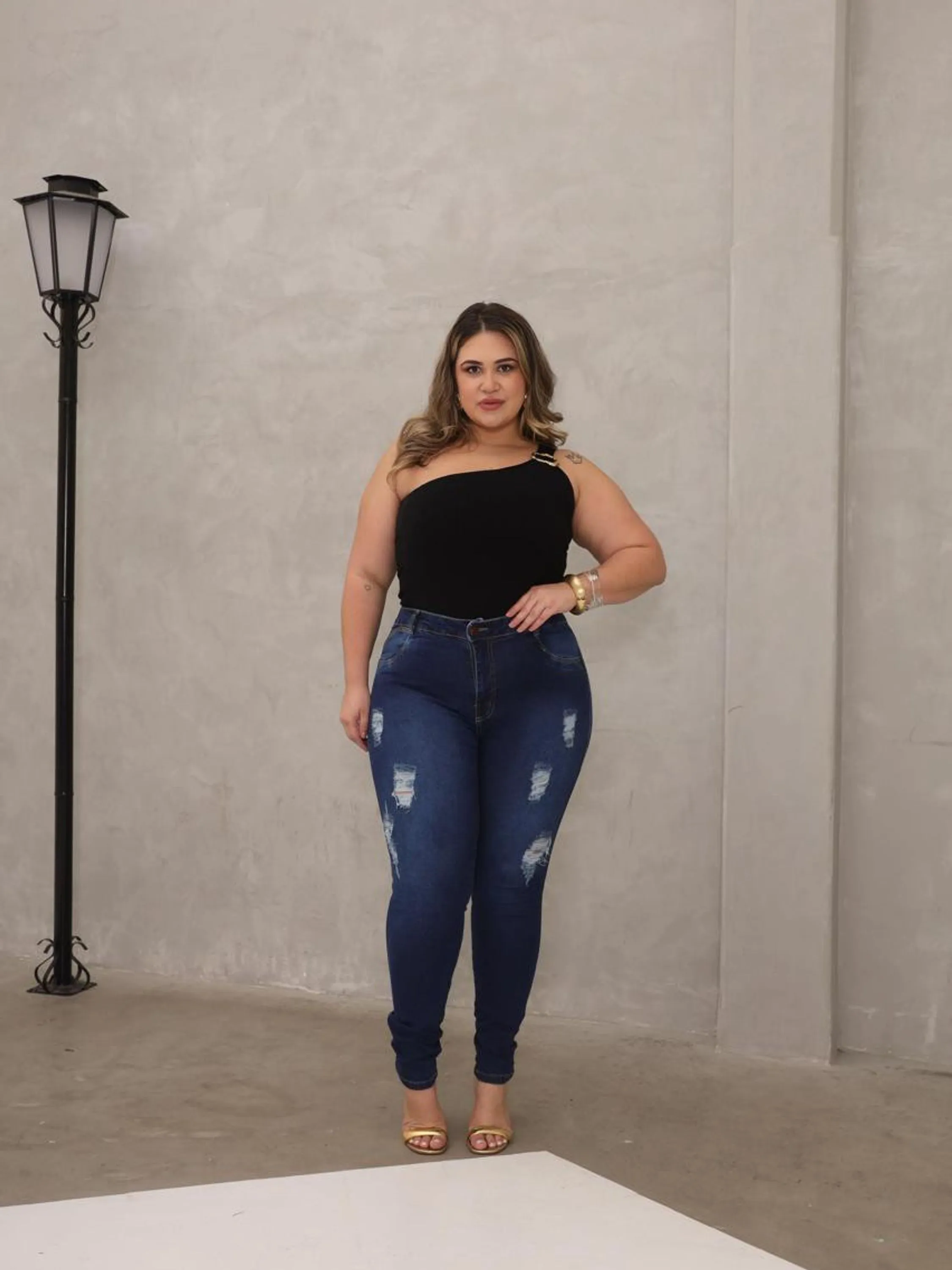 Calça plus size REF 14234