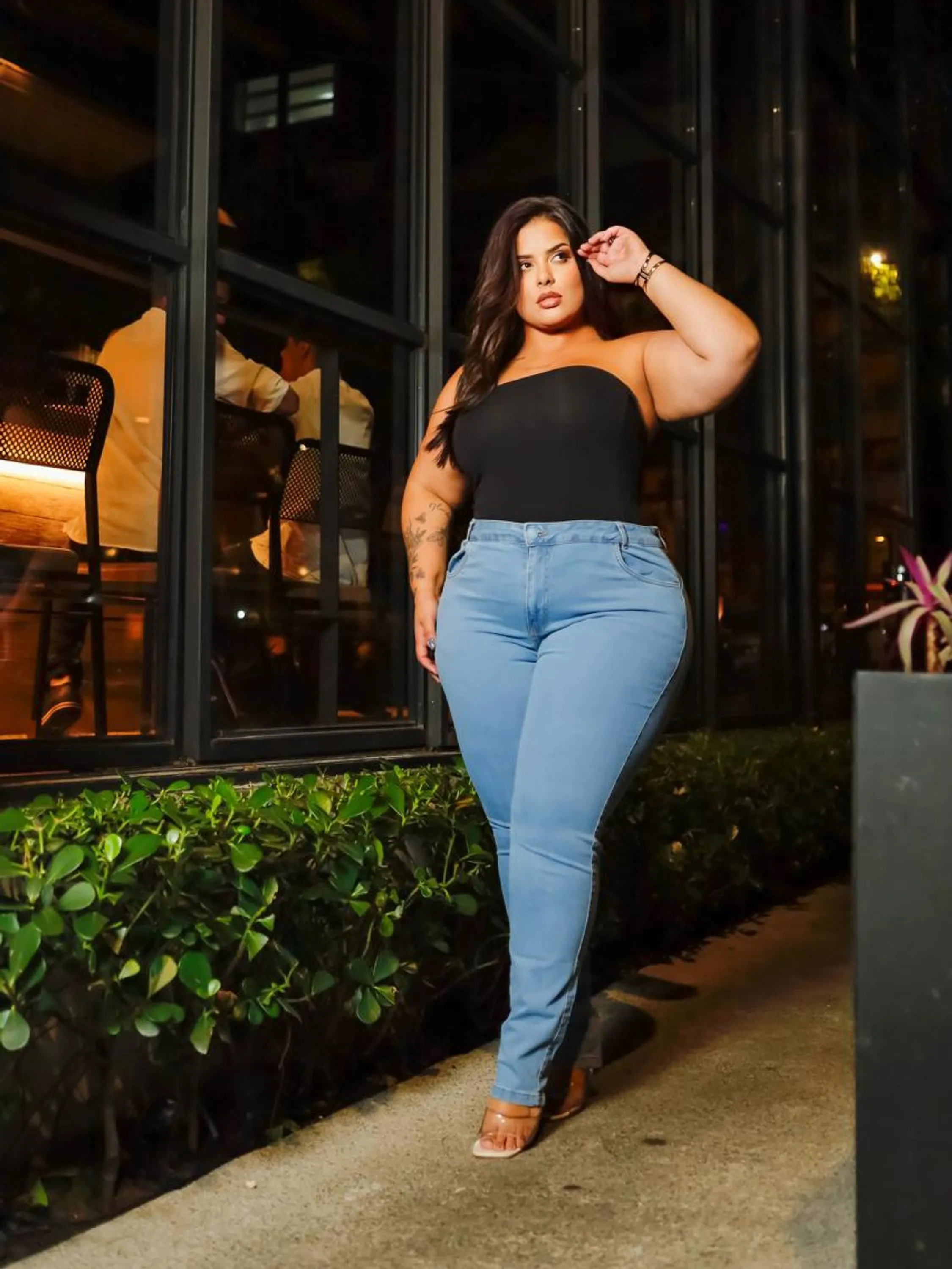 Calça mom Lycra