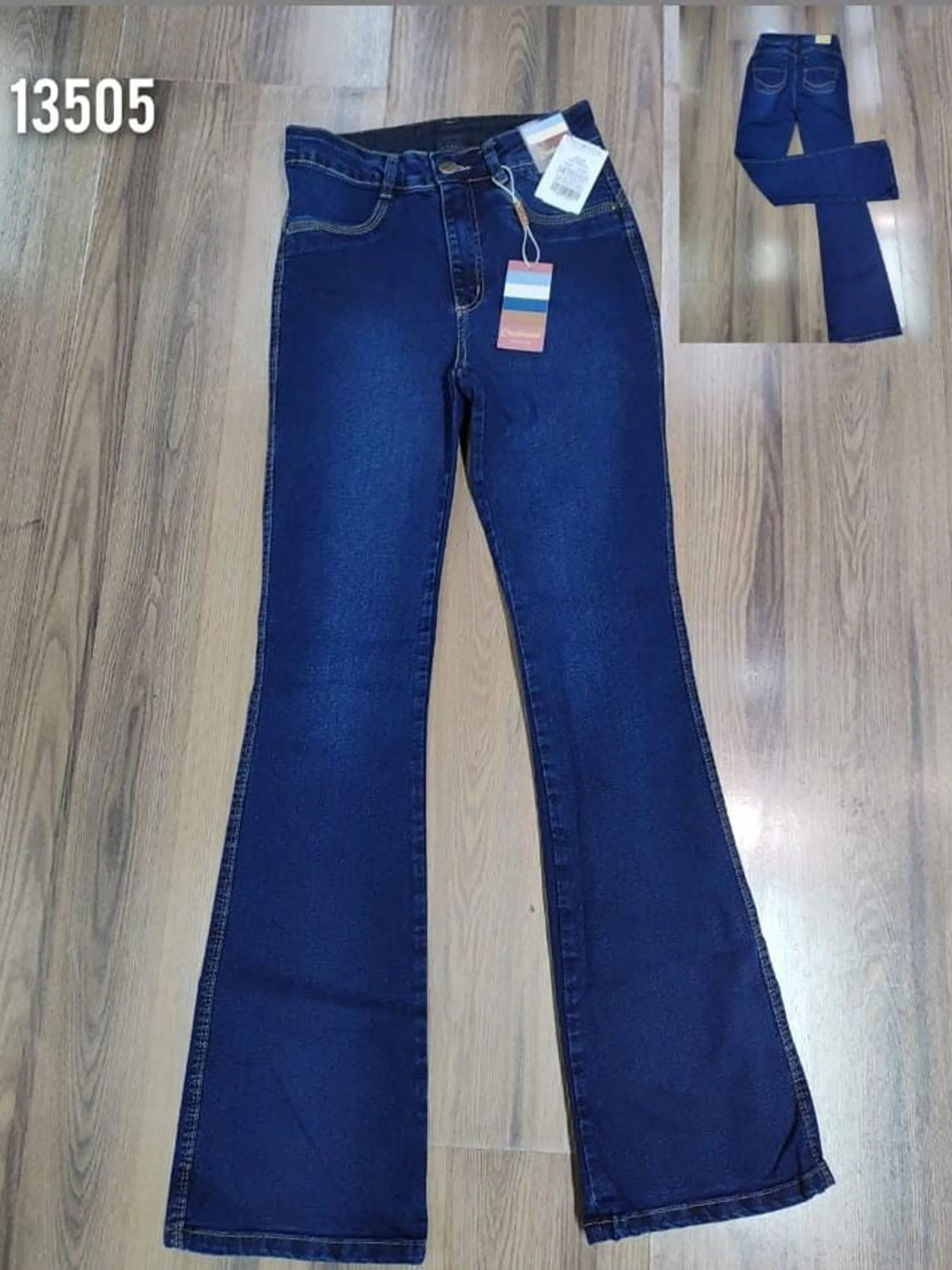 Calça jeans flare REF 13505