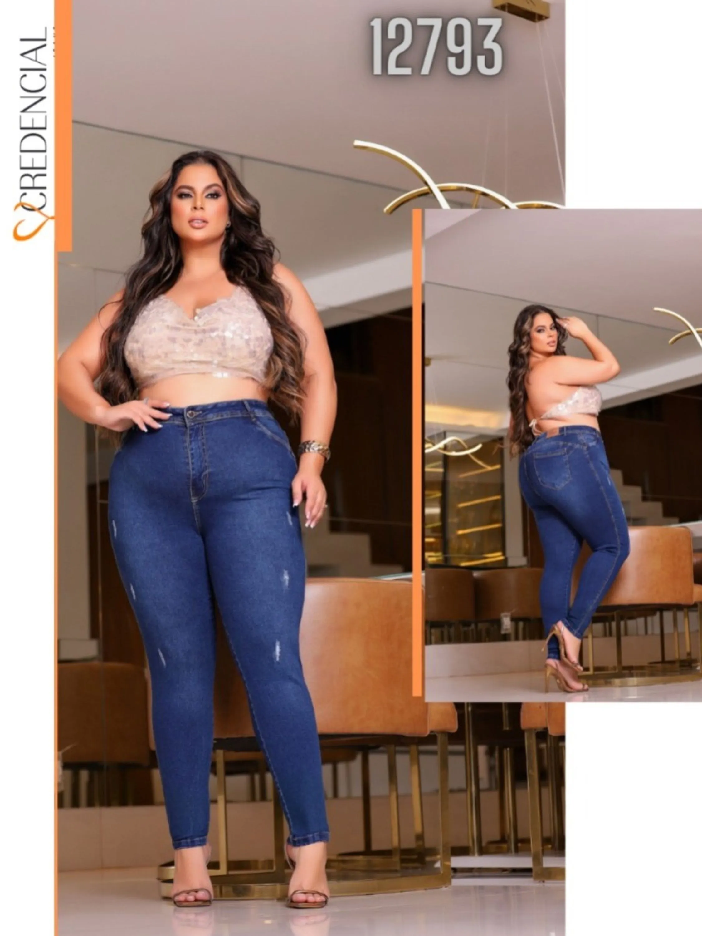 Calça Jeans Plus Size REF:12793