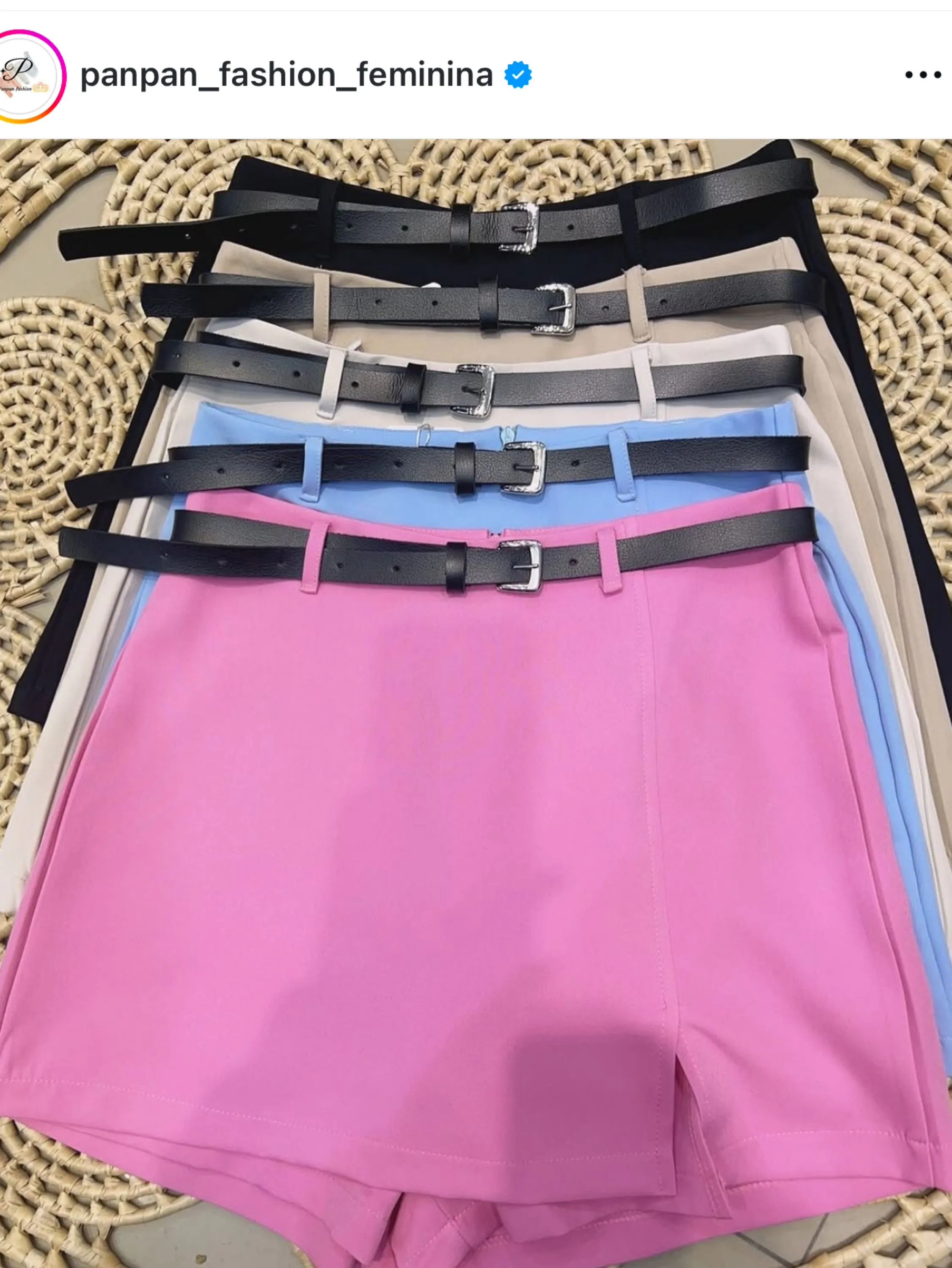 Short saia de alfaiataria