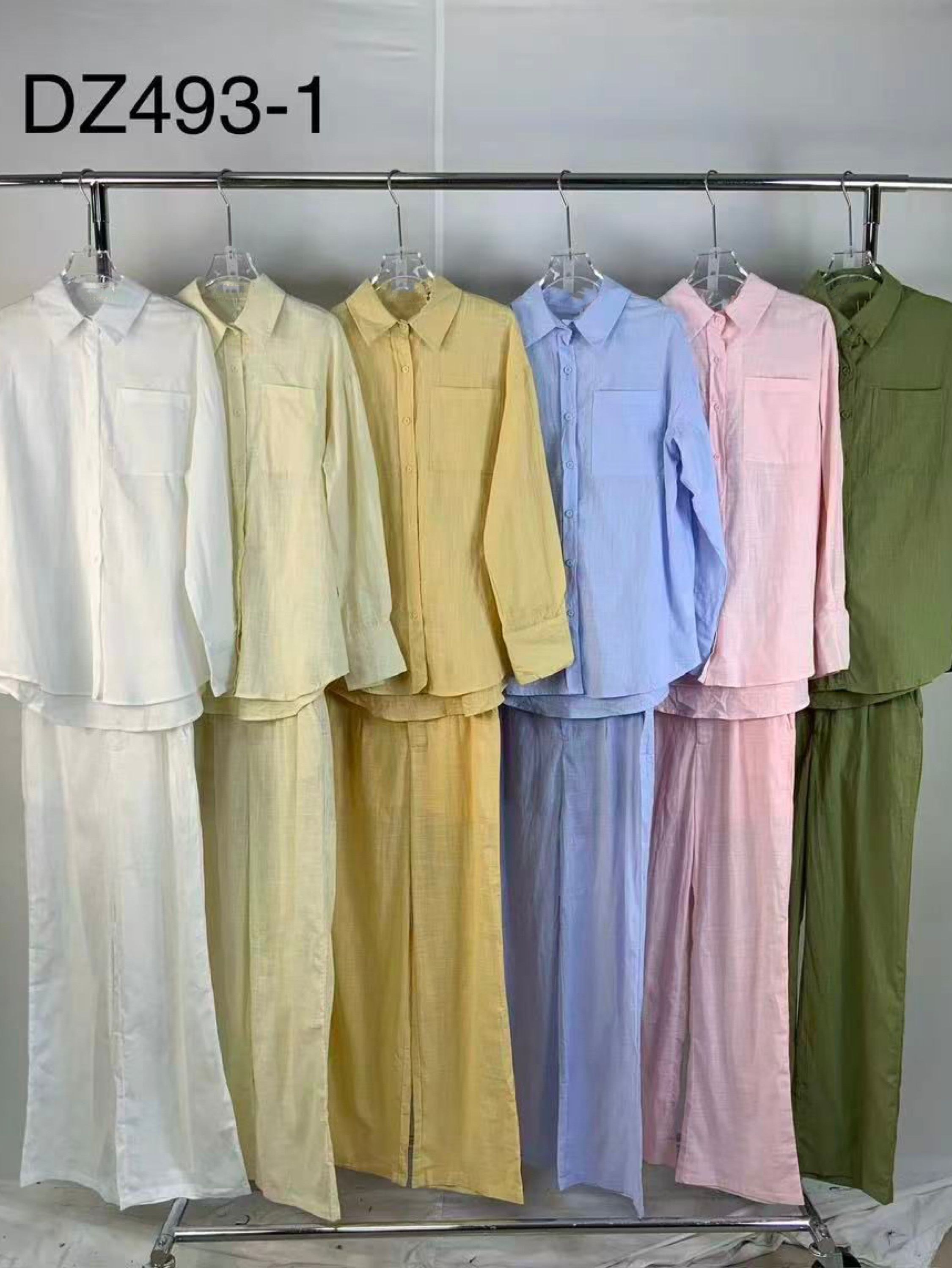 Conjunto importado de linho com cinto