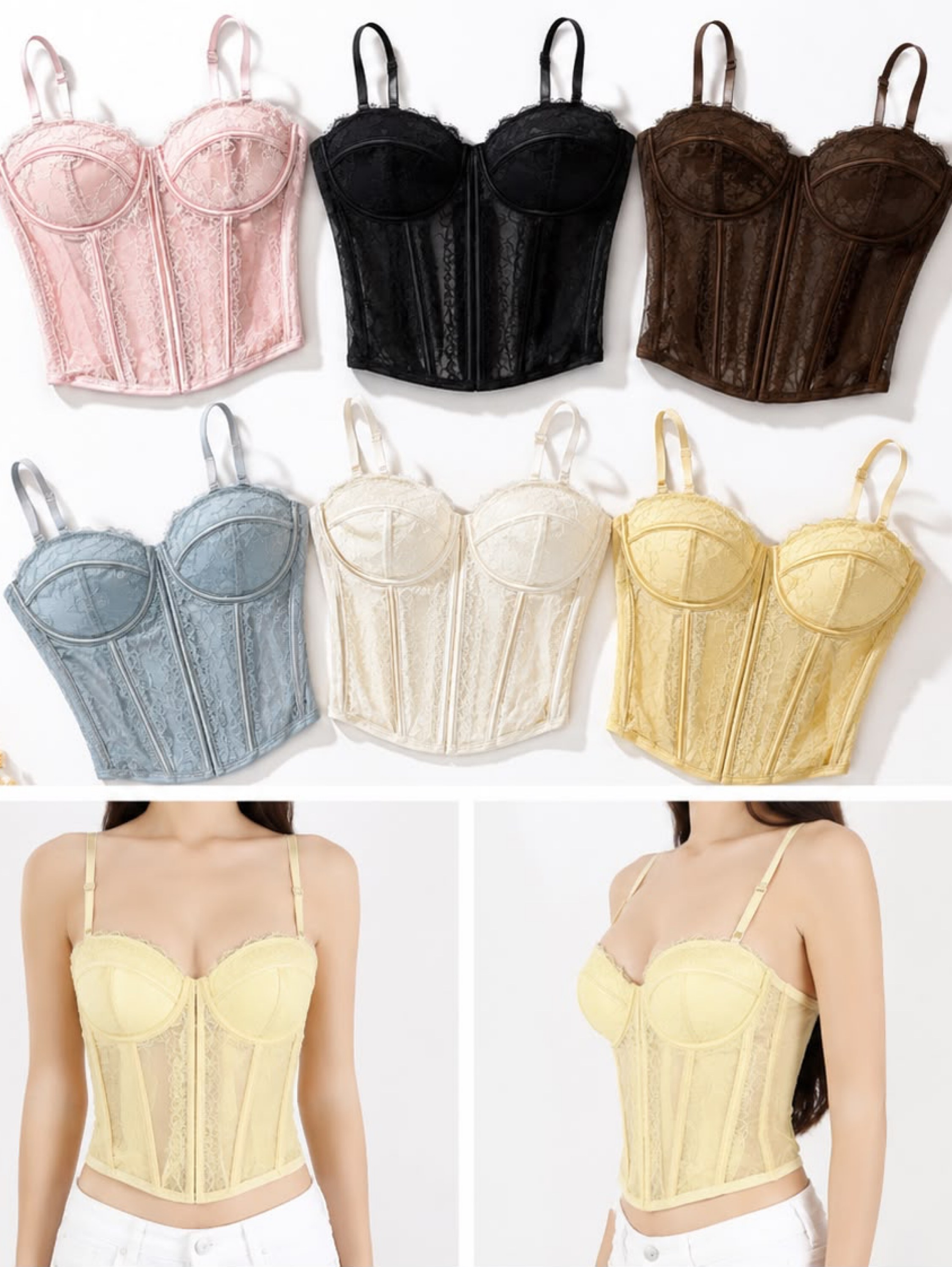 Corselet com bojo importado