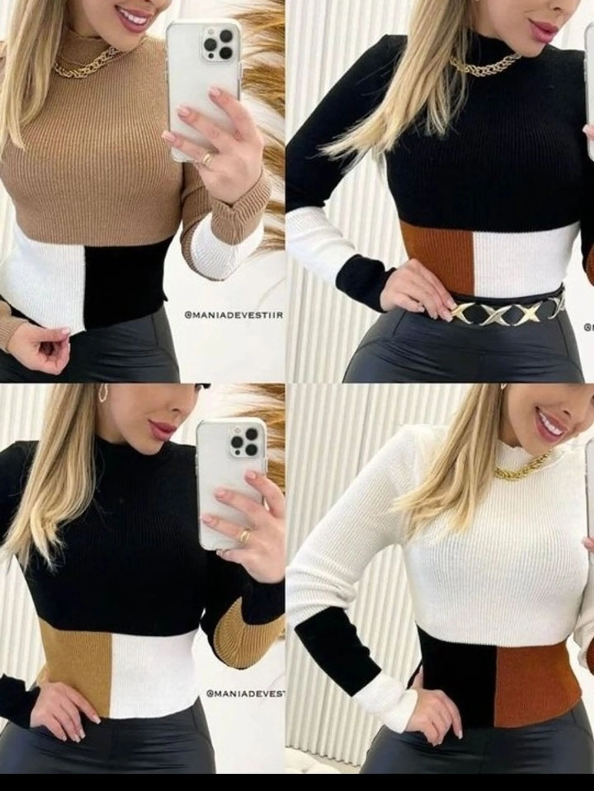 Blusa tricor manga longa #Panpan_fashion