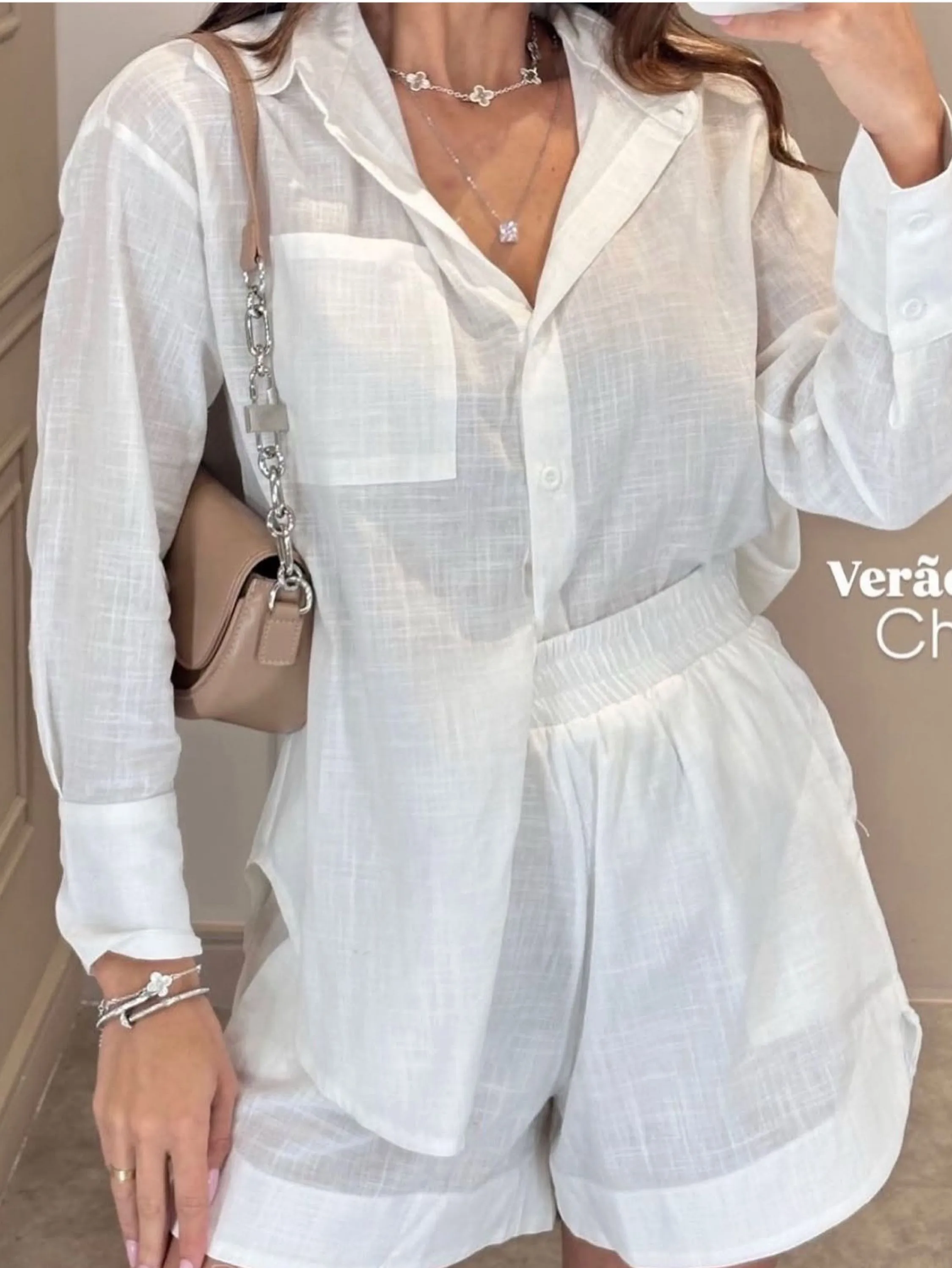 Conjunto importado de linho   Panpan fashion