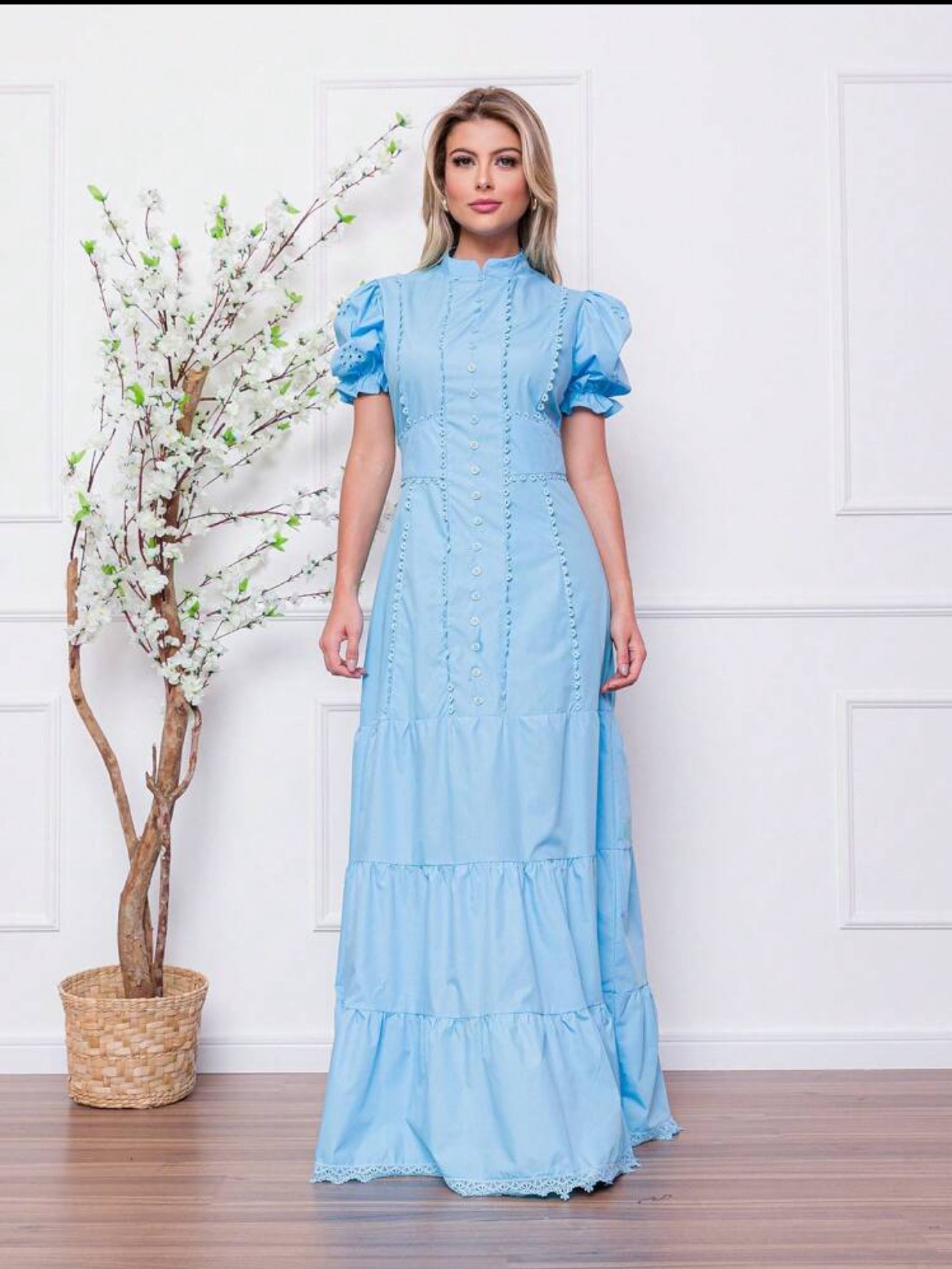 Vestido longo #Panpan_fashion