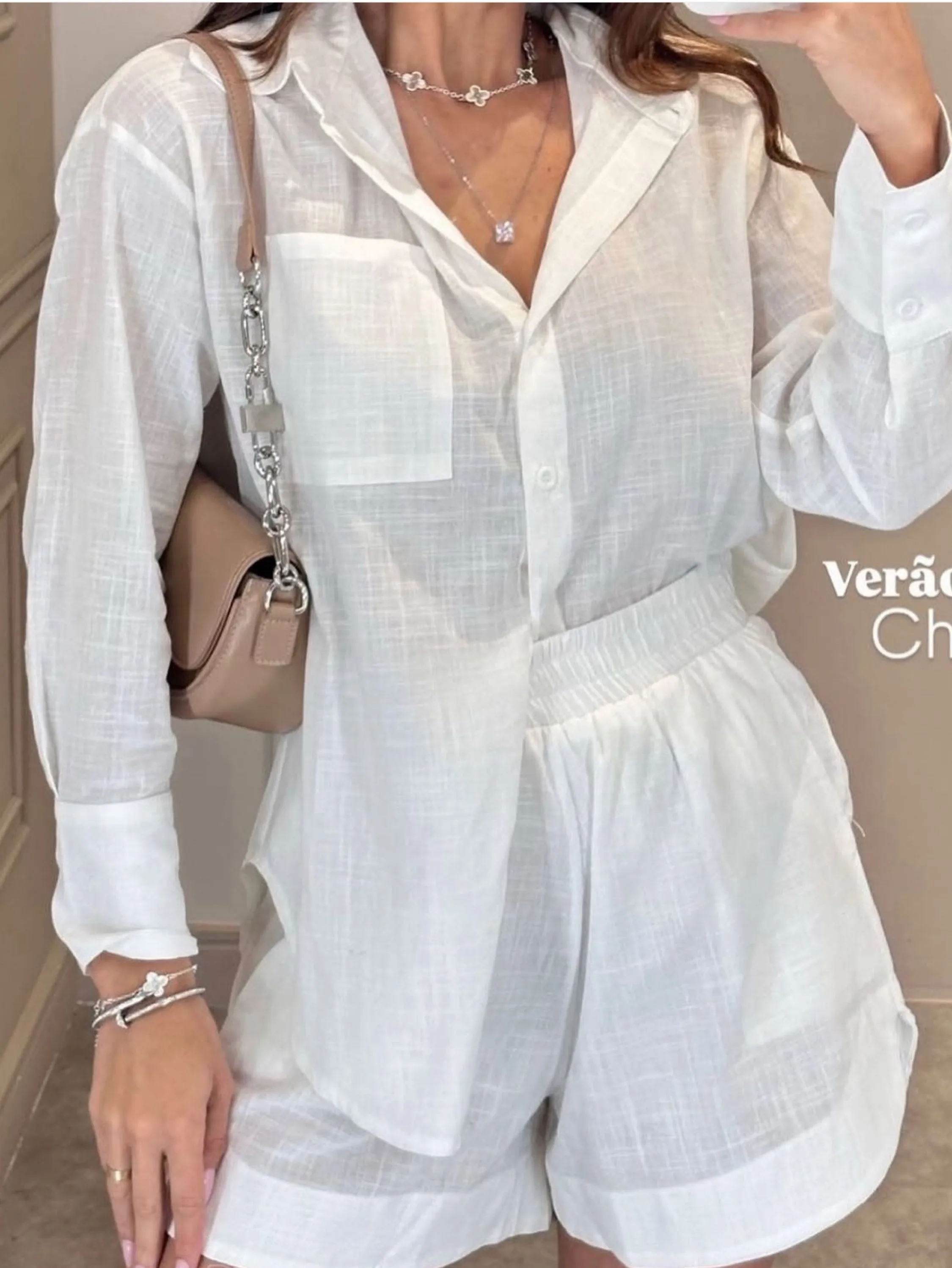 Conjunto importado de linho #panpan fashion