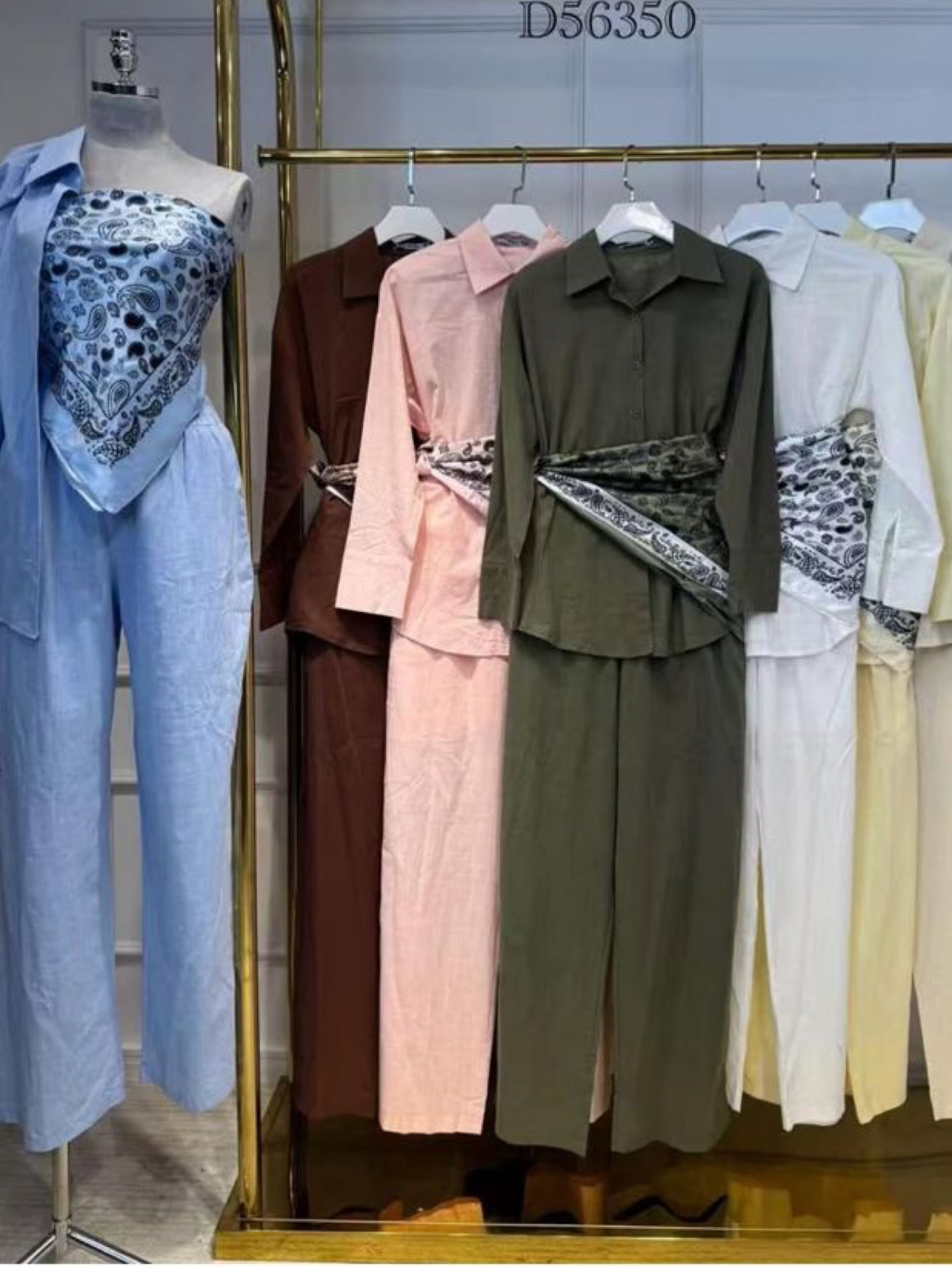 Conjunto de calça com lenço #Panpan_fashion