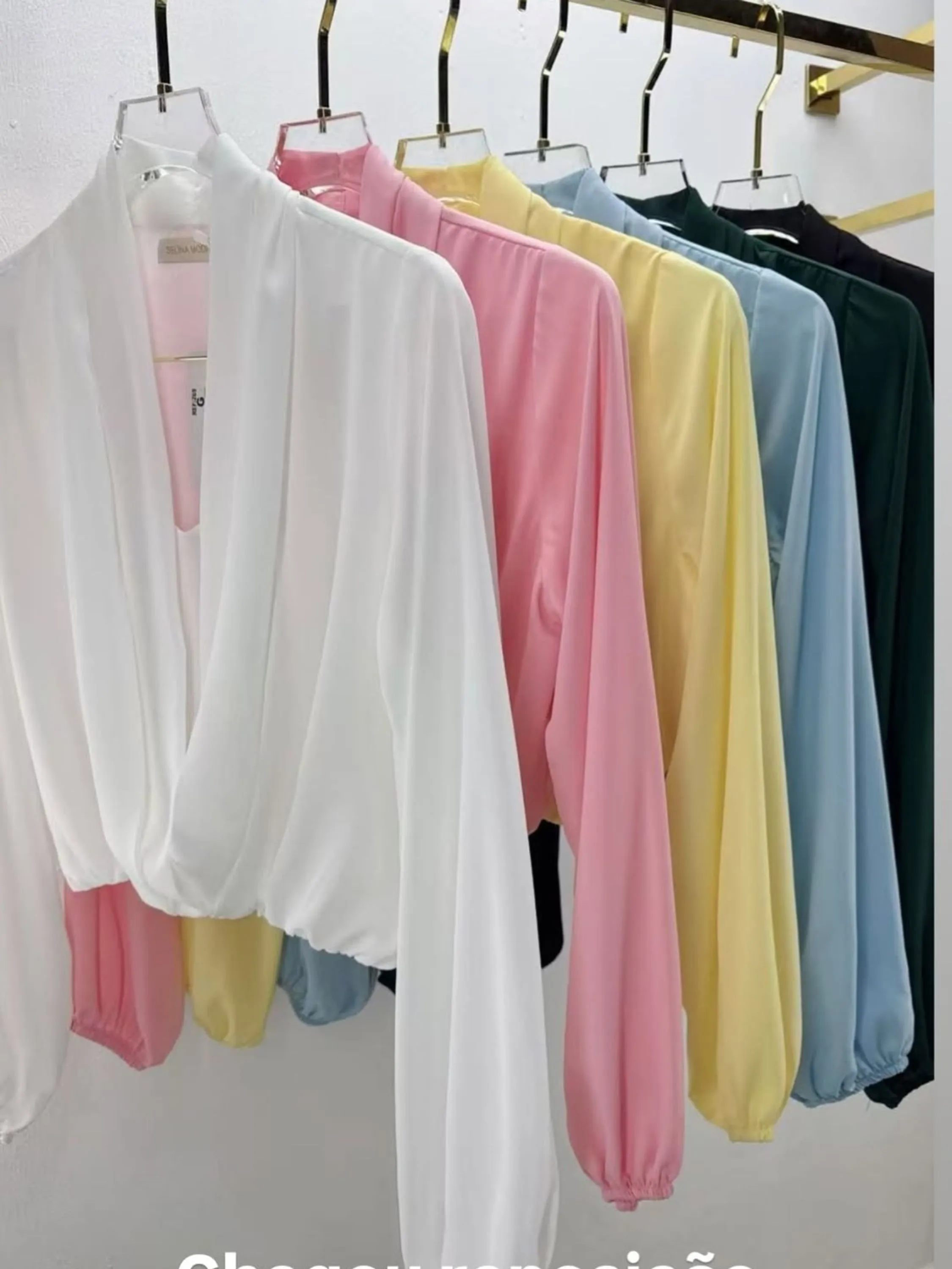 Cropped manga longa #Panpan_fashion