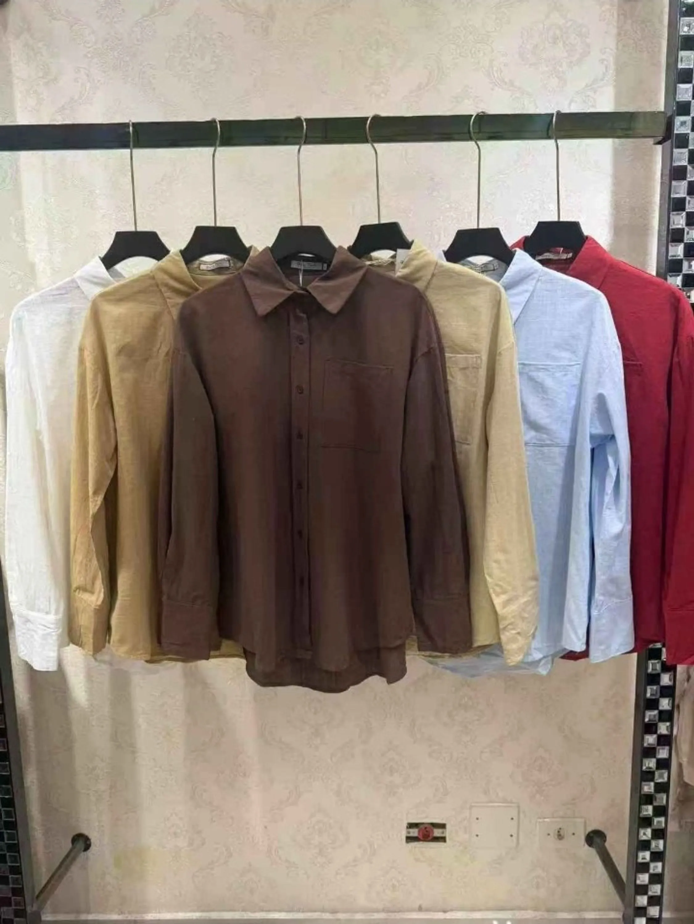 Camisa manga longa de linho #Panpan_fashion