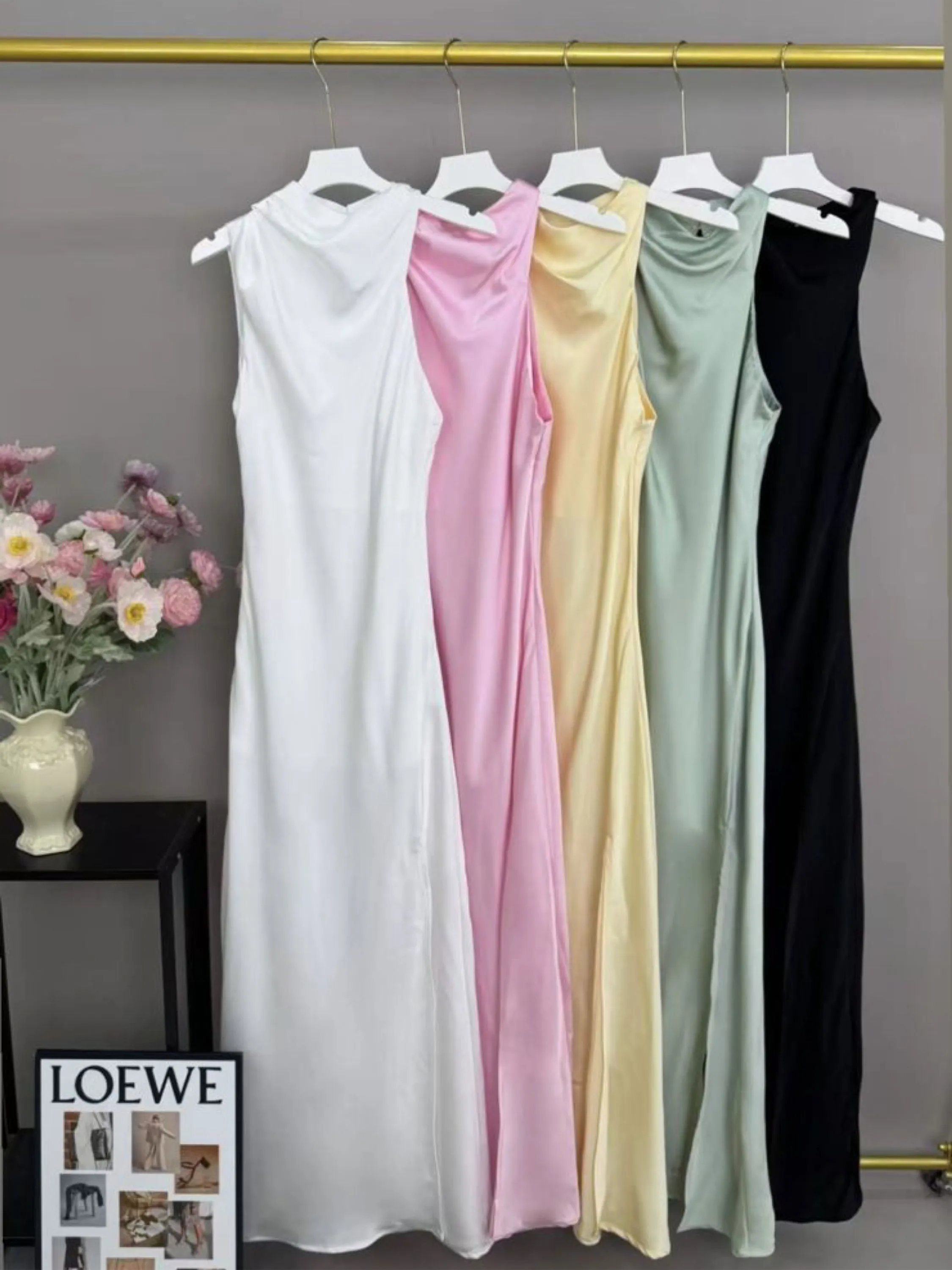 Vestido longo importado de seda #panpan fashion