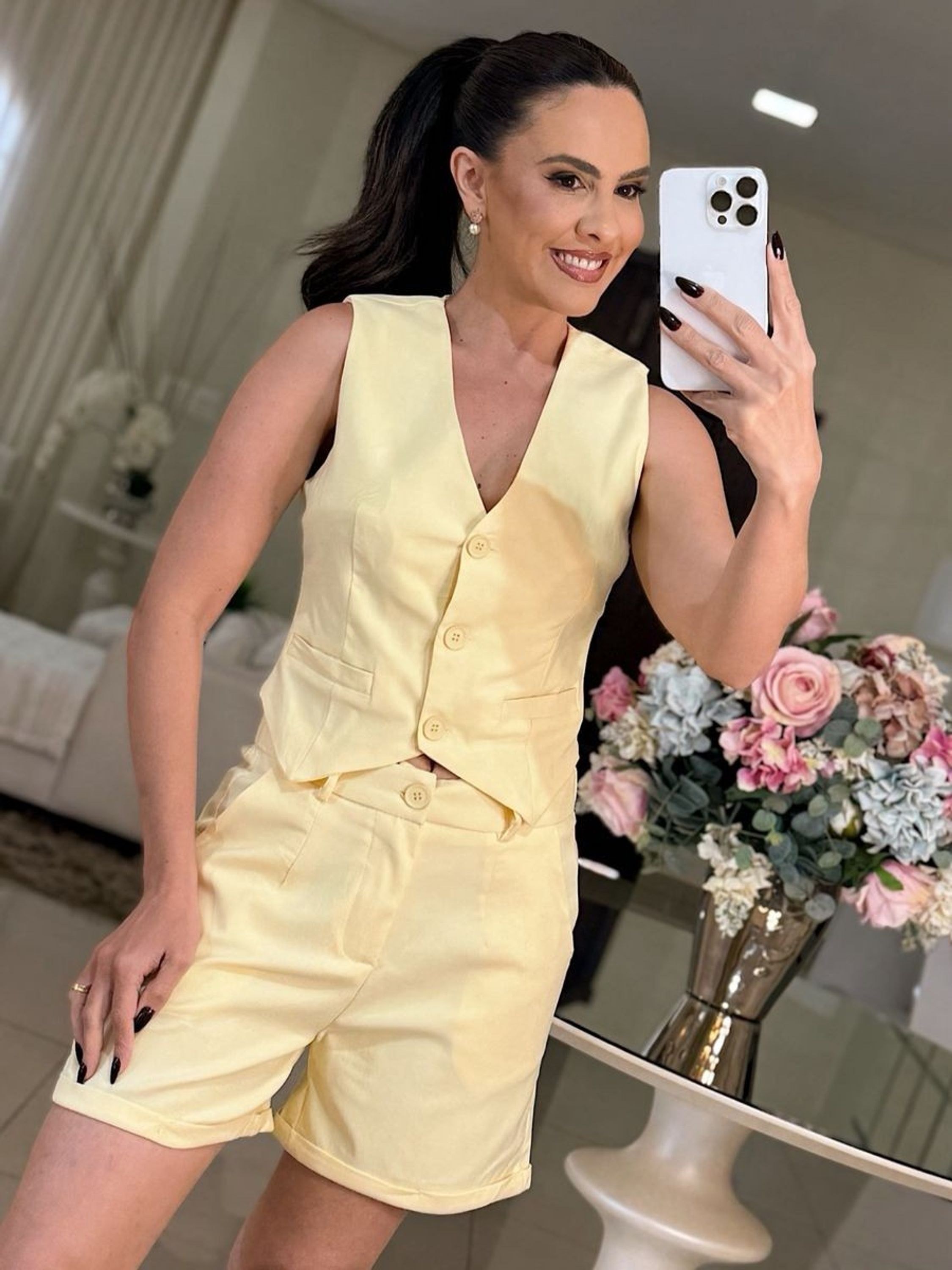 Conjunto de short + colete #Panpan_fashion