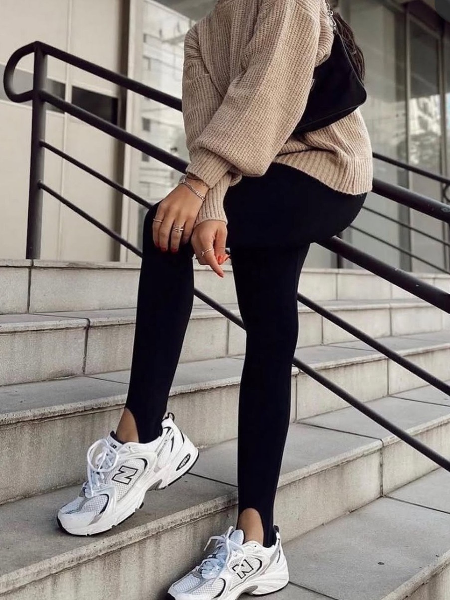Calça legging de pezinho #Panpan_fashion