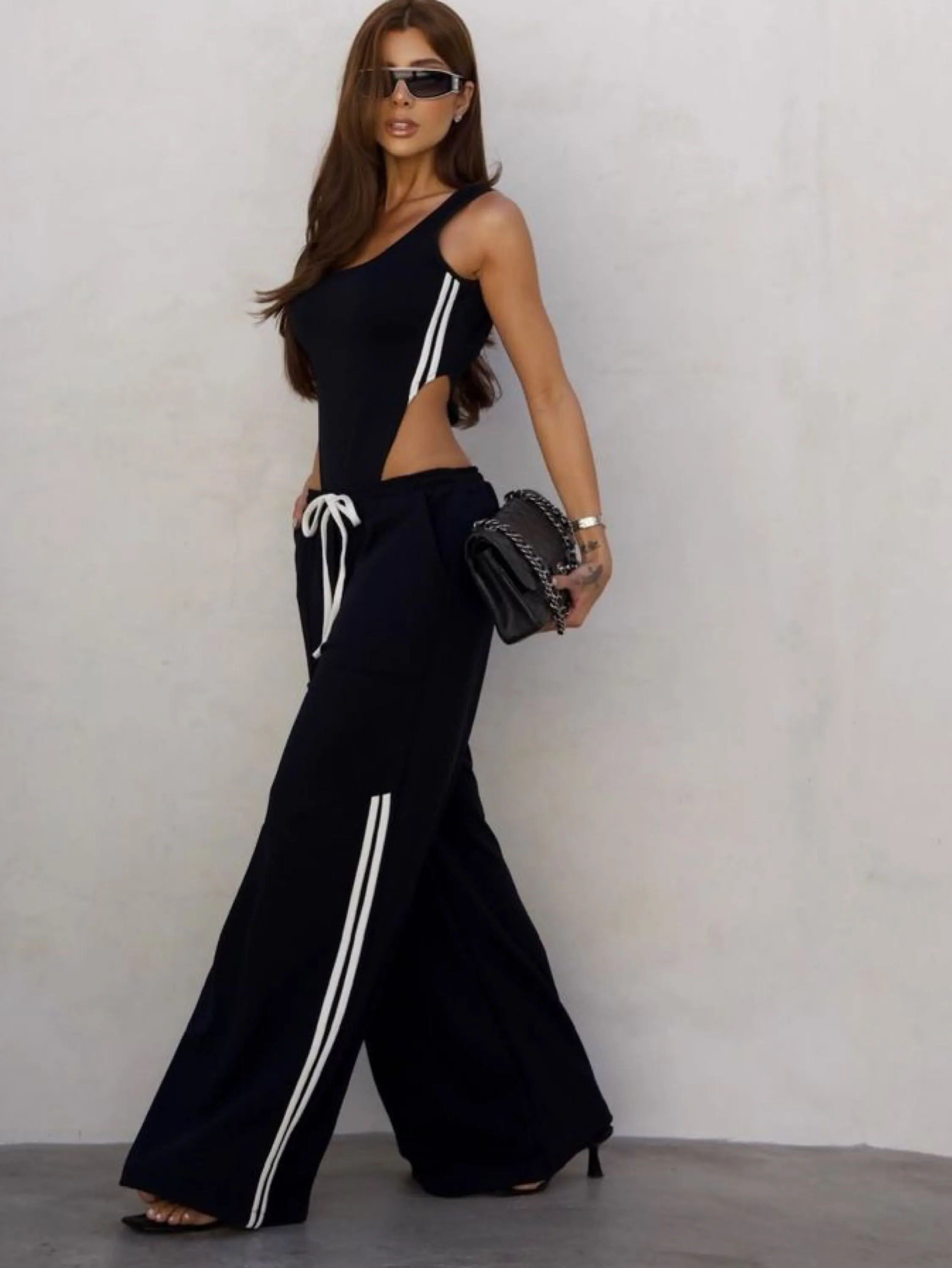conjunto - Tecido Ponto Roma panpan fashion