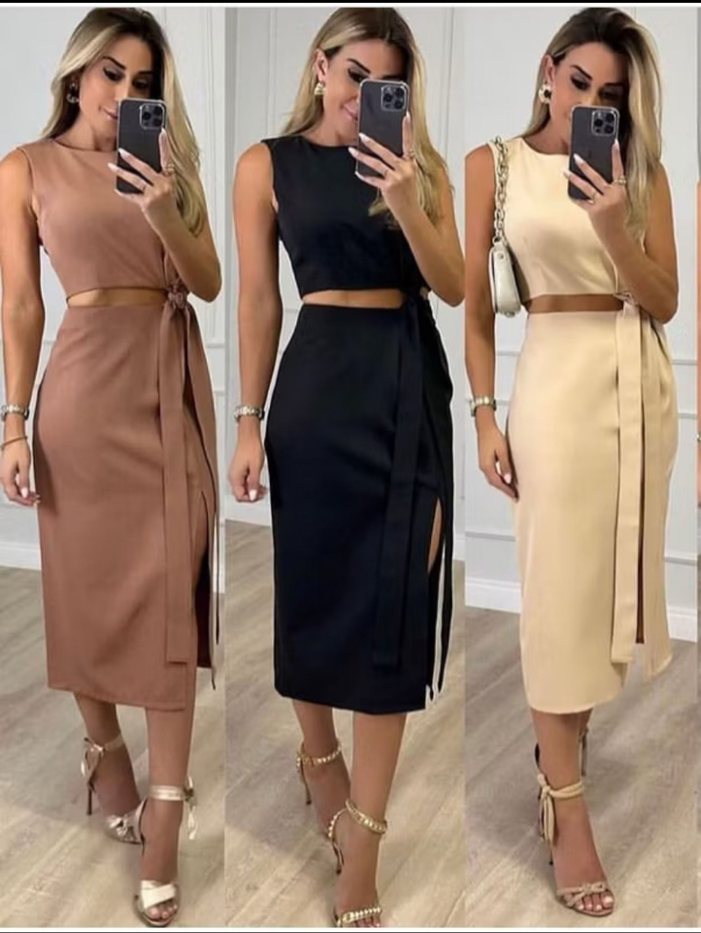 Conjunto Cropped Lili moda feminina