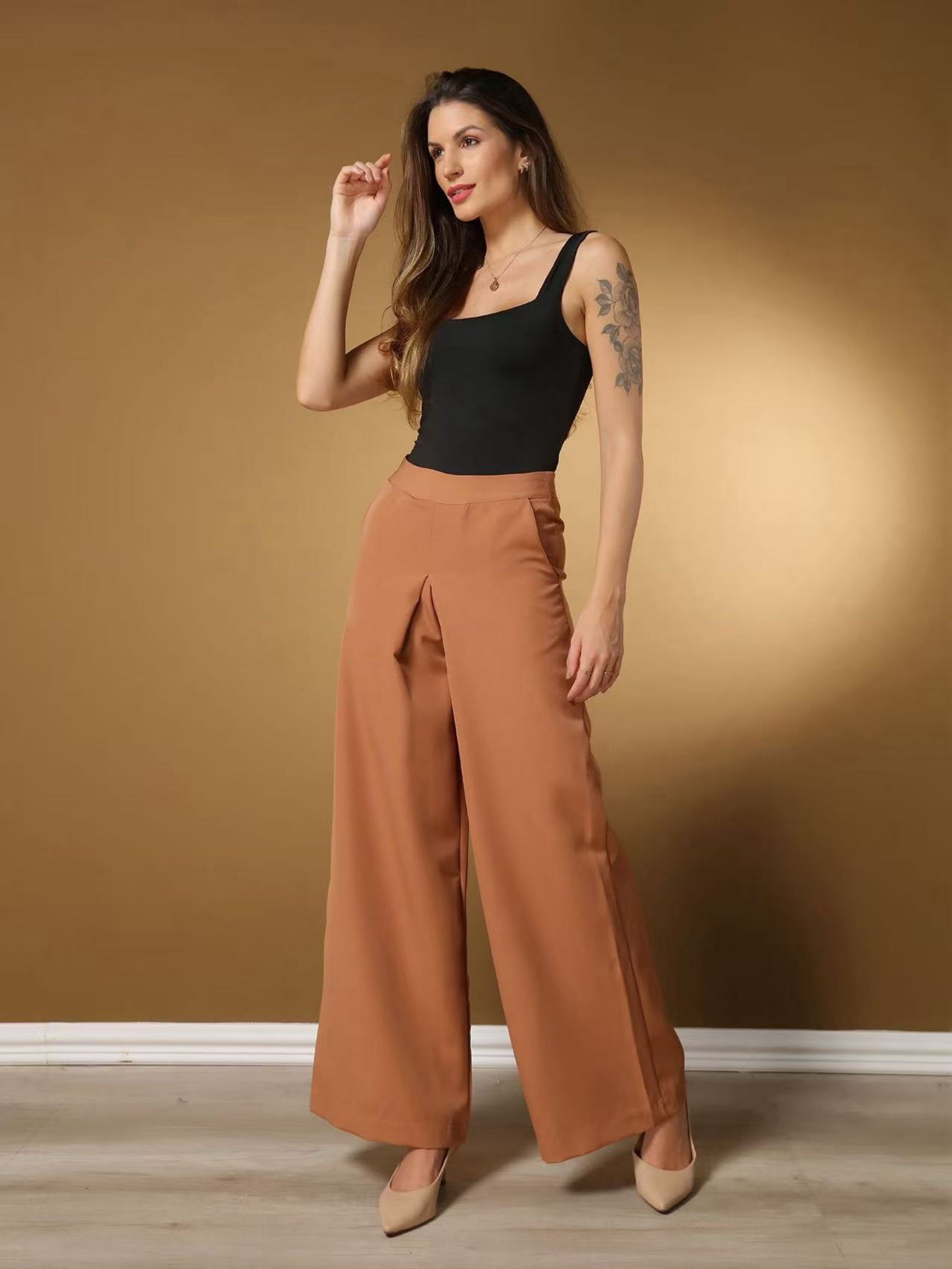 Calça pantalona Lili moda feminina