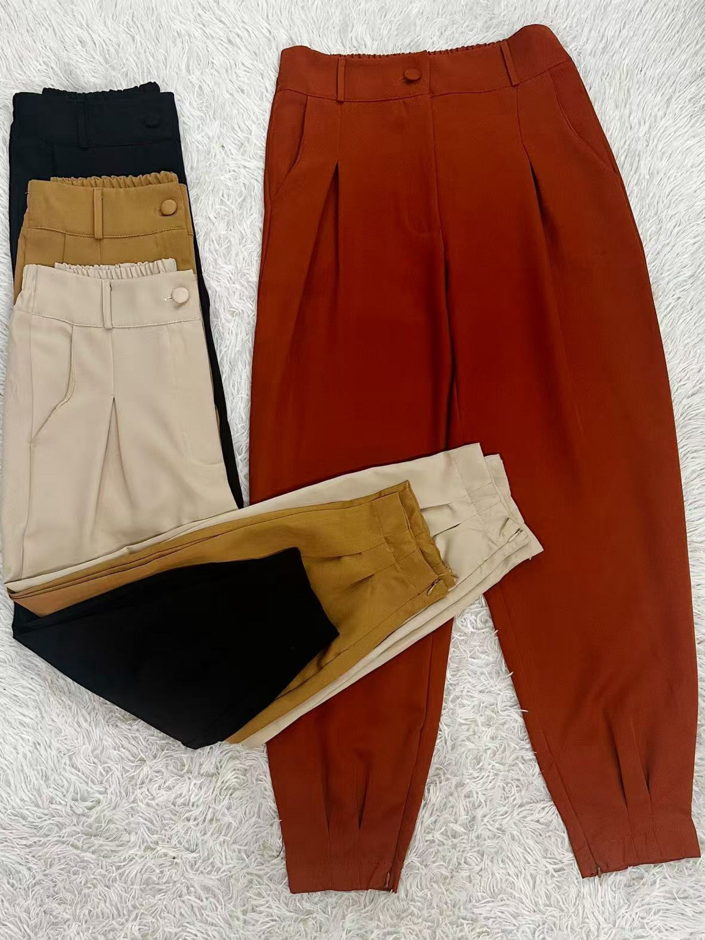 Calças harém Lili moda feminina