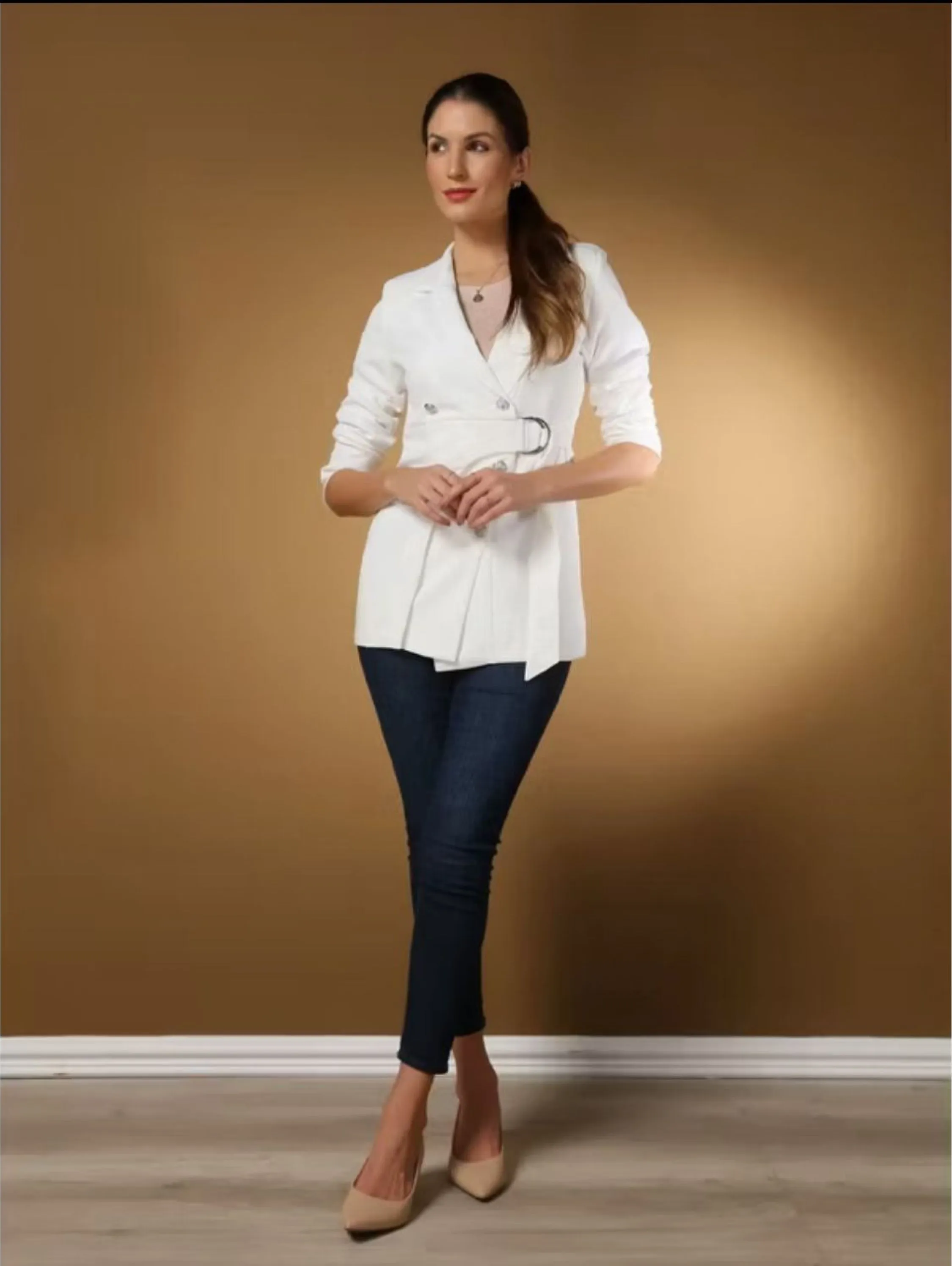 Blazer Alfaiataria com cinto
