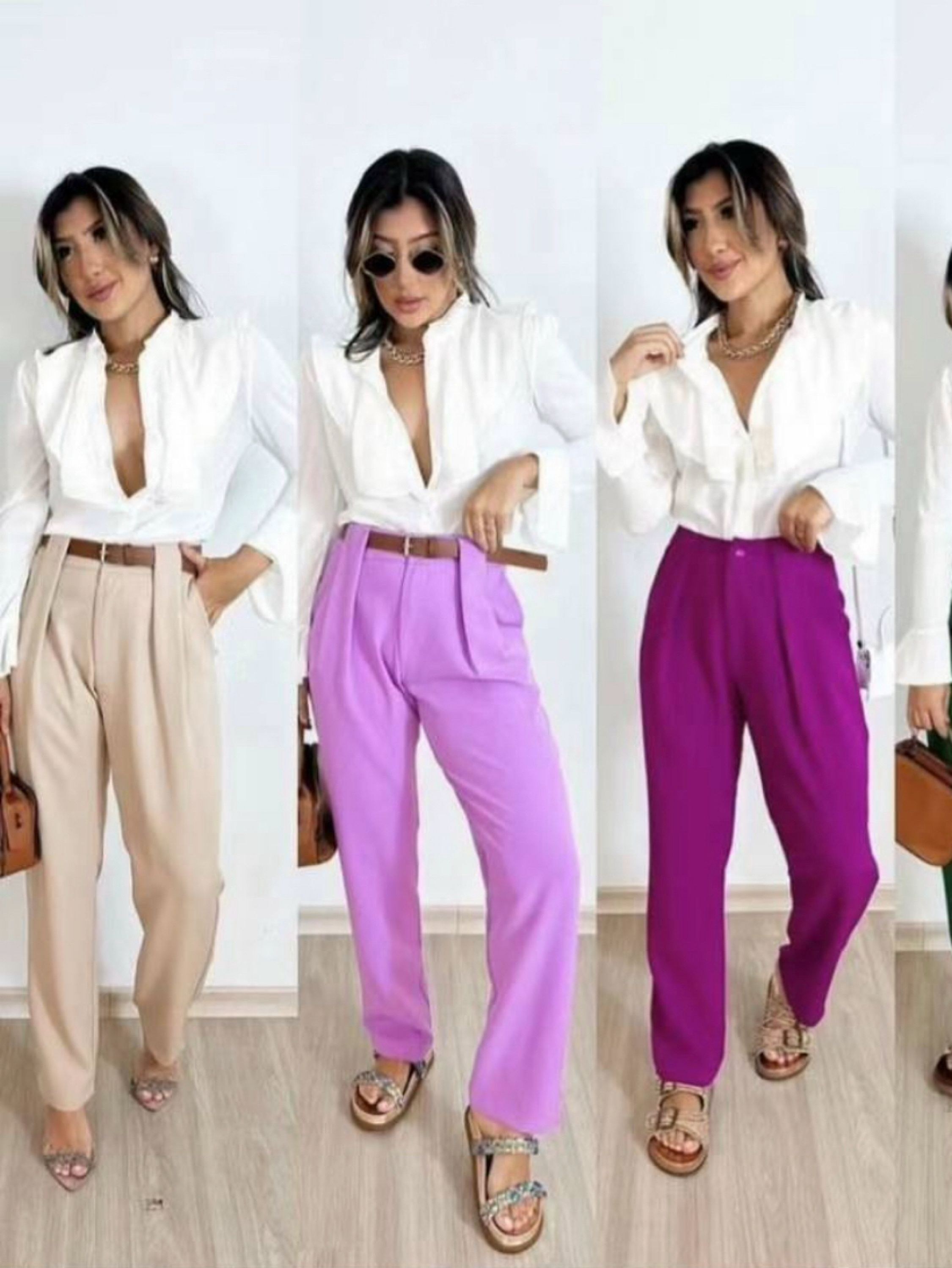 Calça Social Alfaiataria Lili moda Feminina