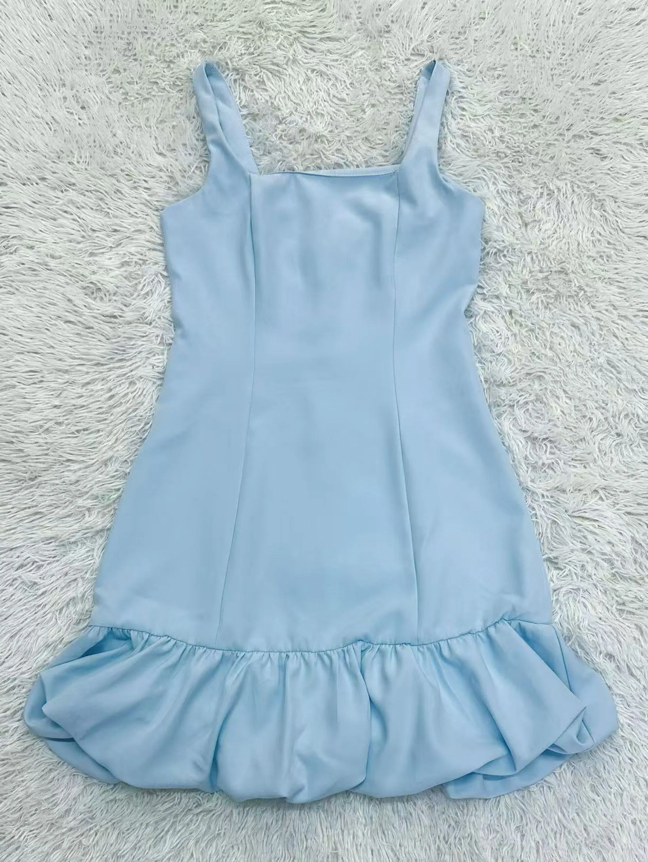 Saia fluffy com halter/ gold cat Moda feminine