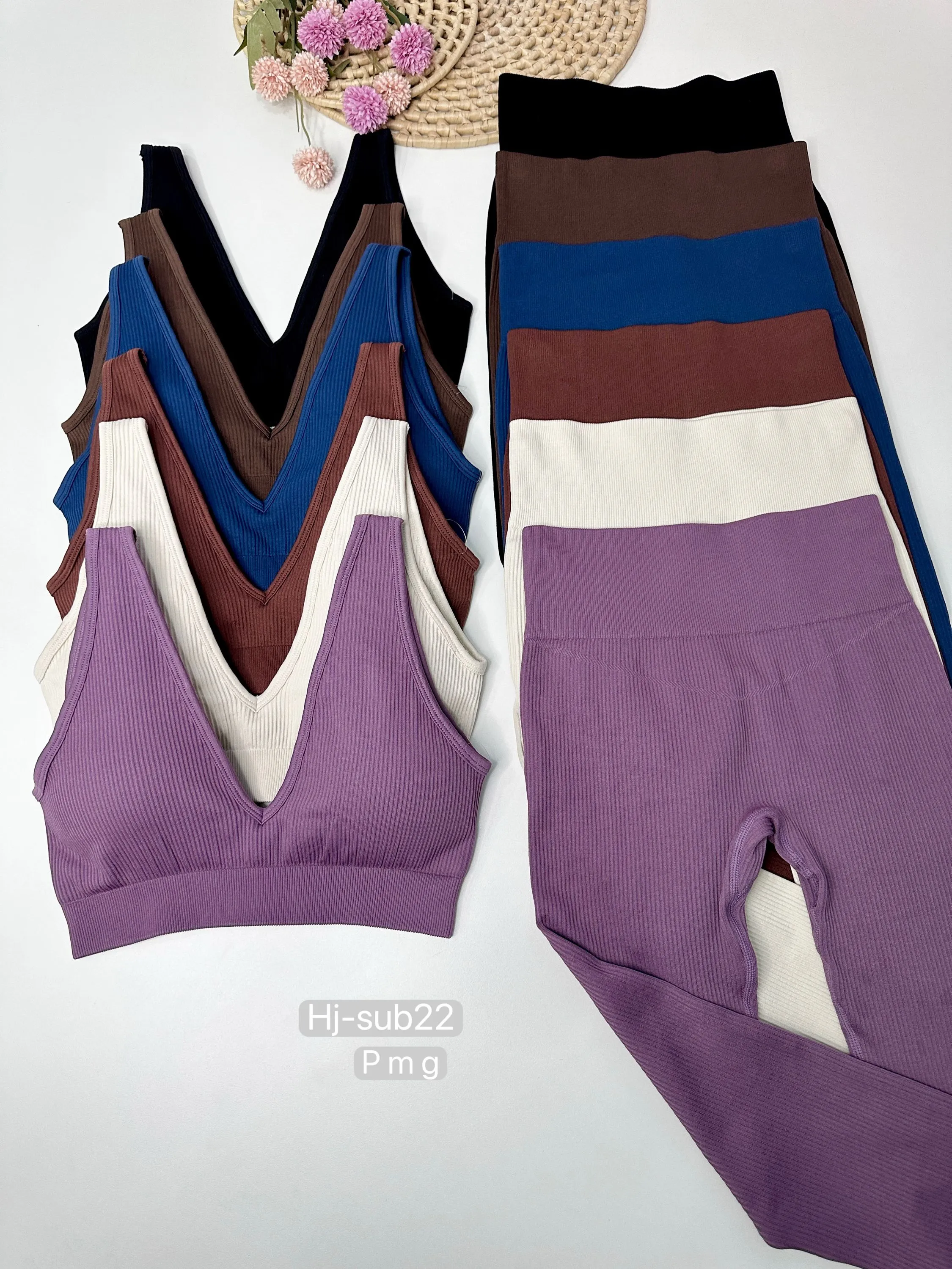 Conjunto Fitness com Top Decote V (sub22)