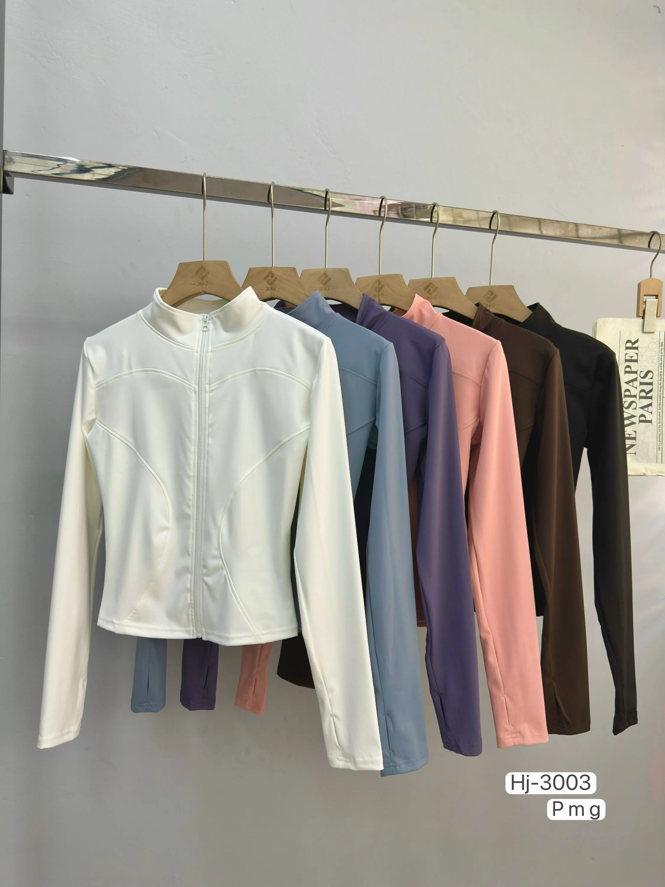 Blusa Feminina Manga Longa Esportiva com Zíper (3003)