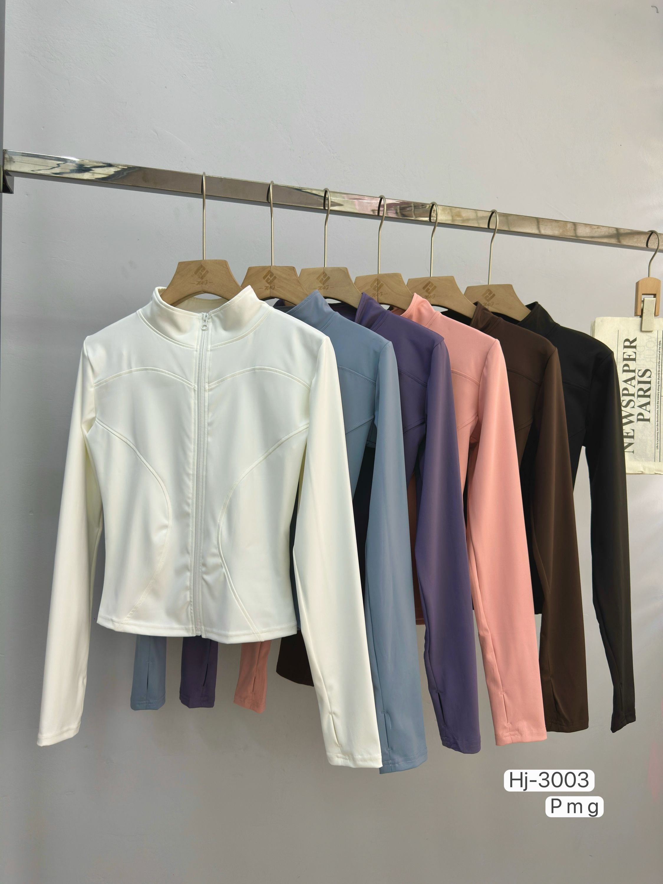 Blusa Feminina Manga Longa Esportiva com Zíper (3003)