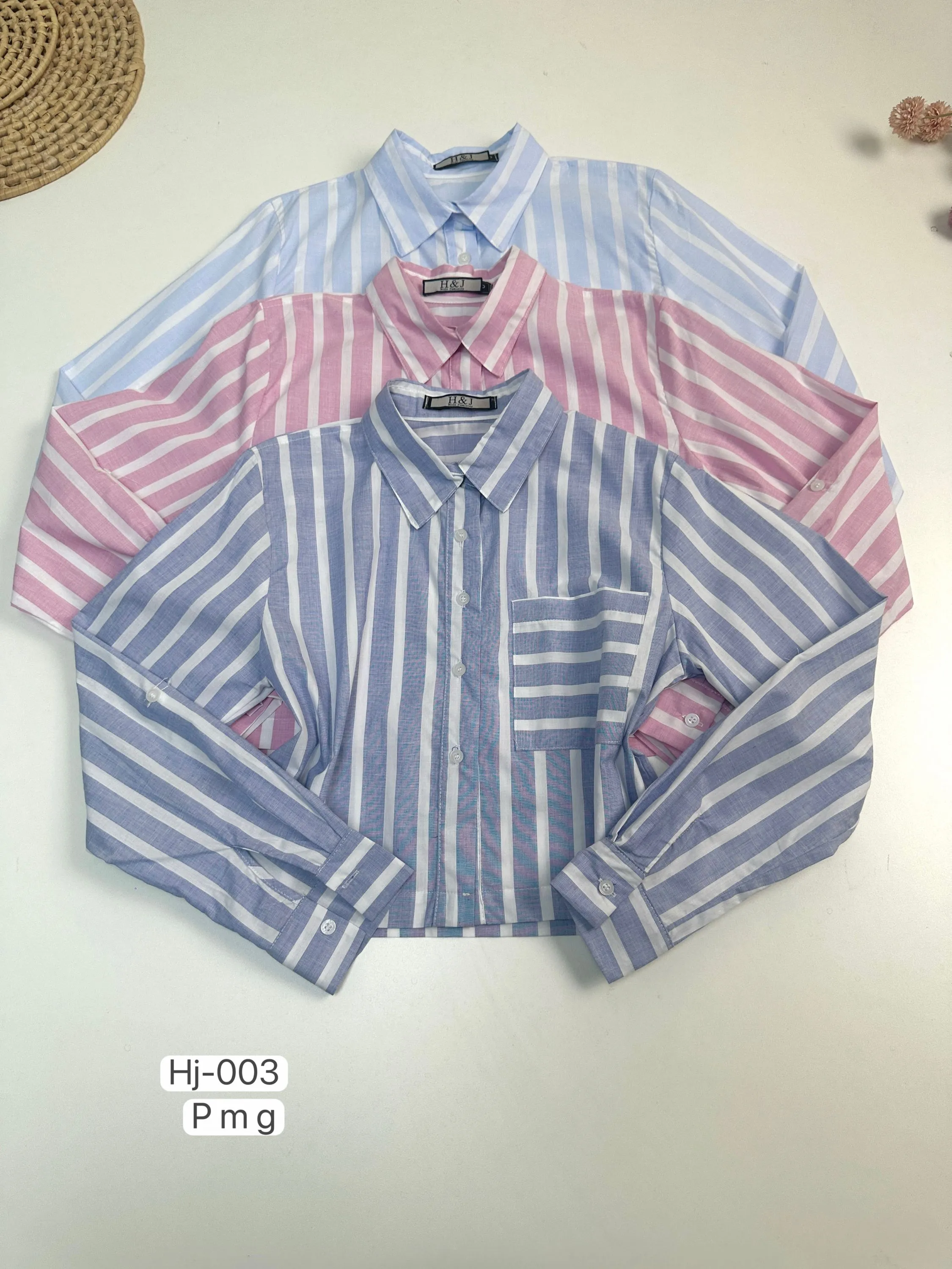 Camisa Feminina Cropped Listrada (003)