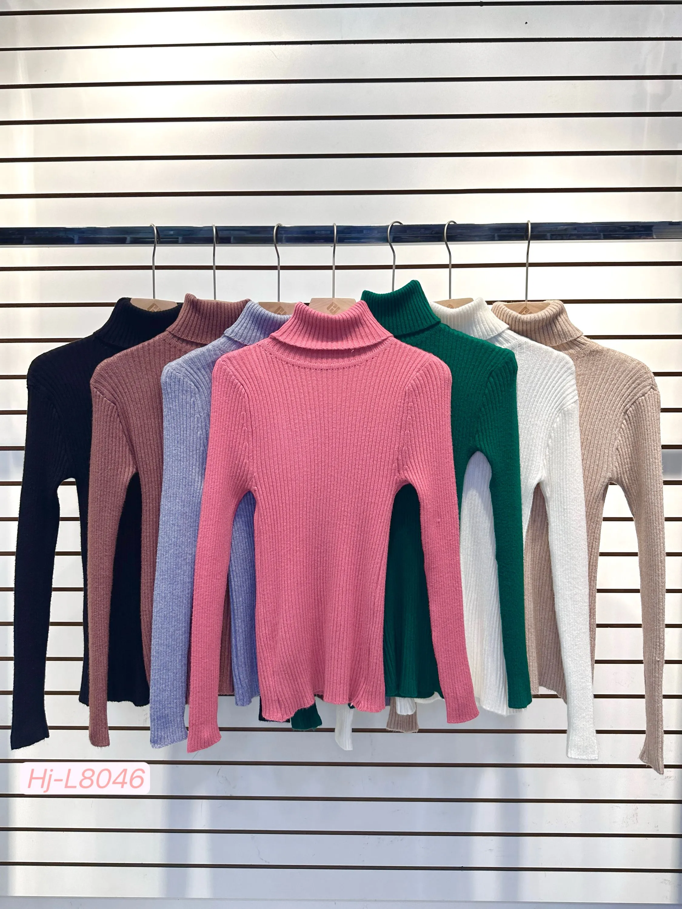 Blusa basica modal gola alta (8046)