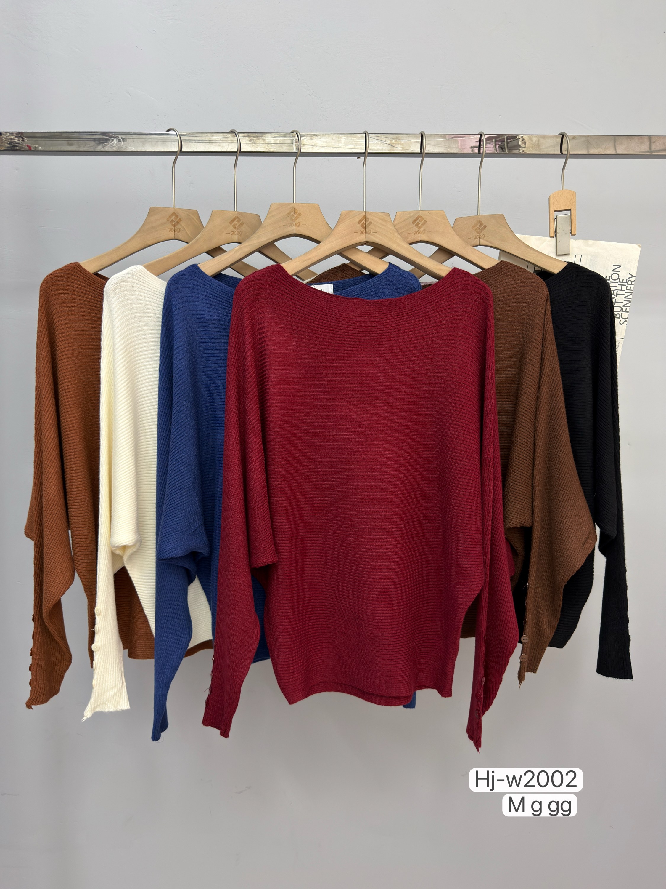 Blusa Feminina Tricot Canelada com Botões no Punho (w2002)