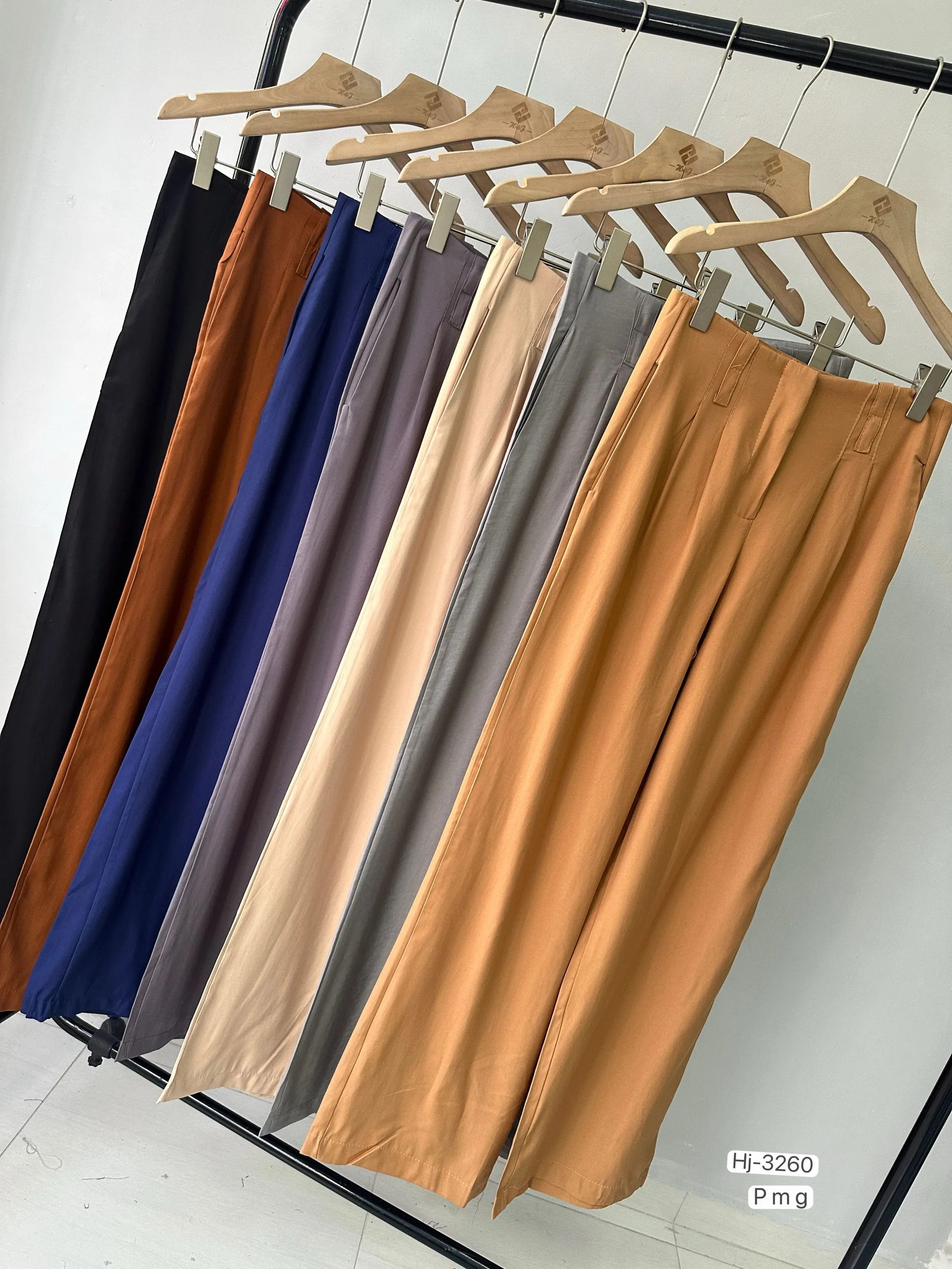 Calça Social Reta Feminina com Pregas (3260)