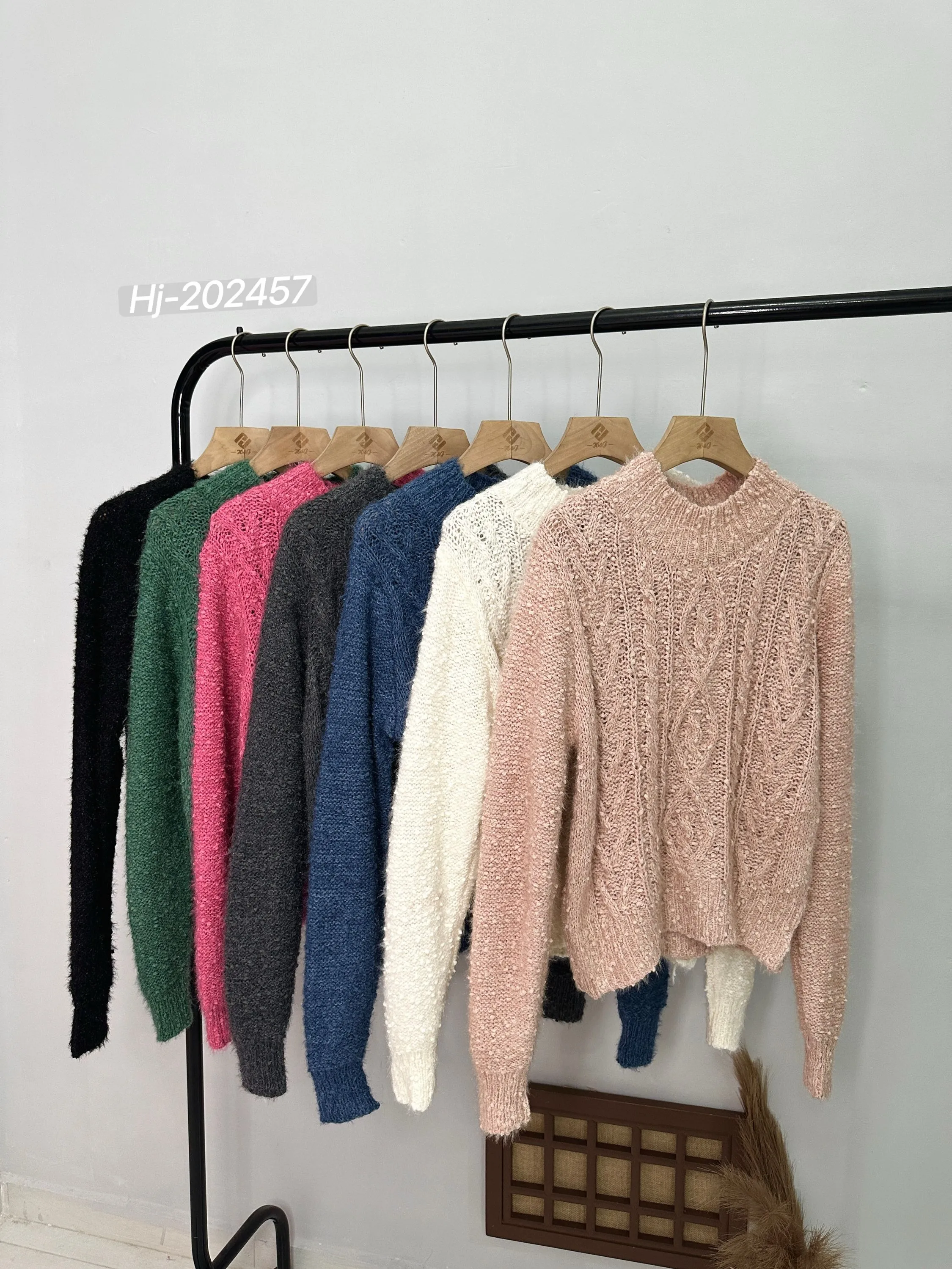 Suéter Feminino Tricot Peluciado com Textura (202457)