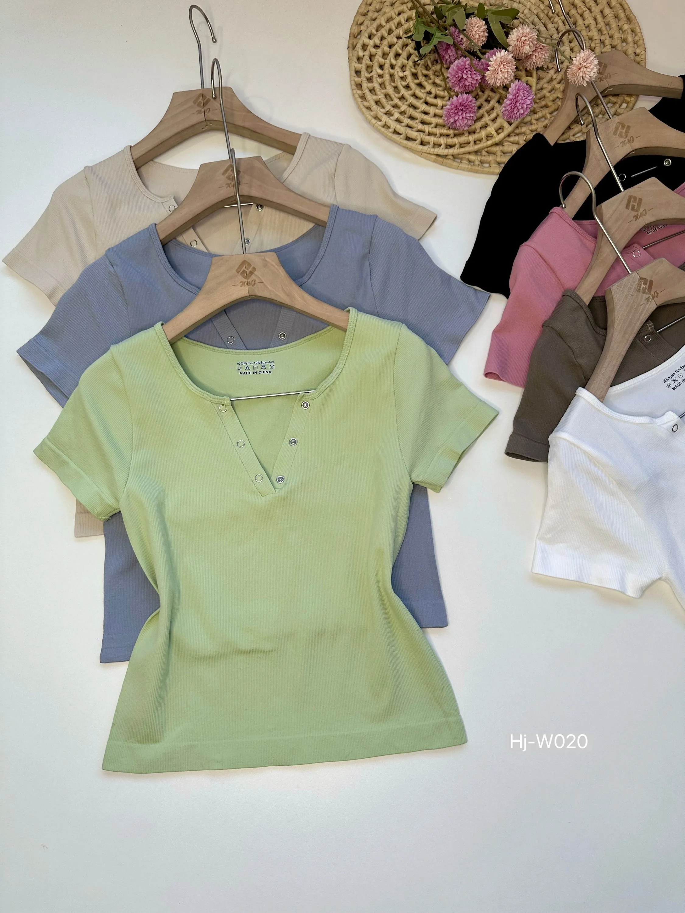 Blusa Ribana Feminina com Botões (W020)