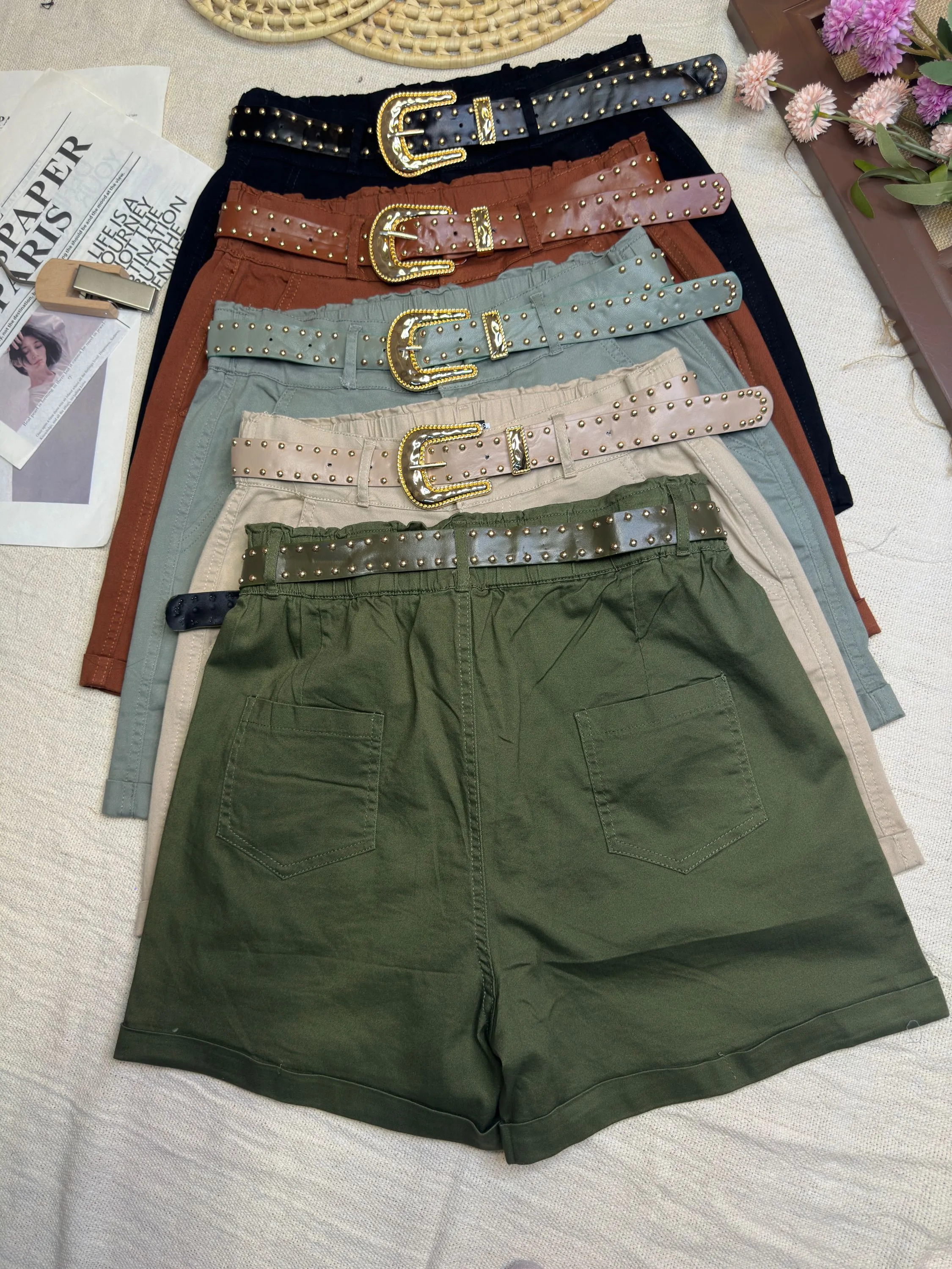 Short sarja com elastano importado (1151)