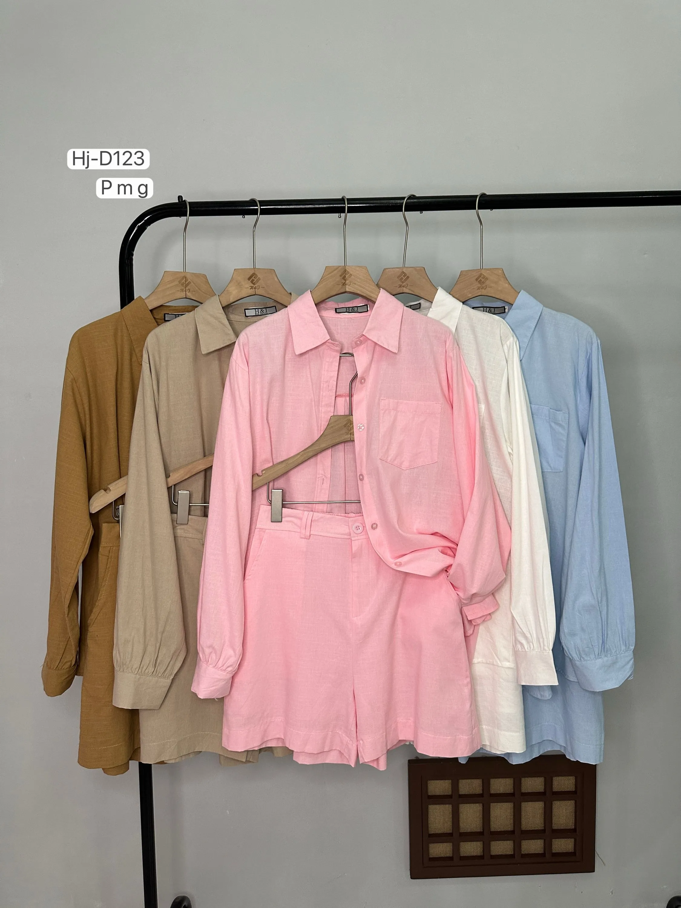 Conjunto Linho Camisa + Short (D123)