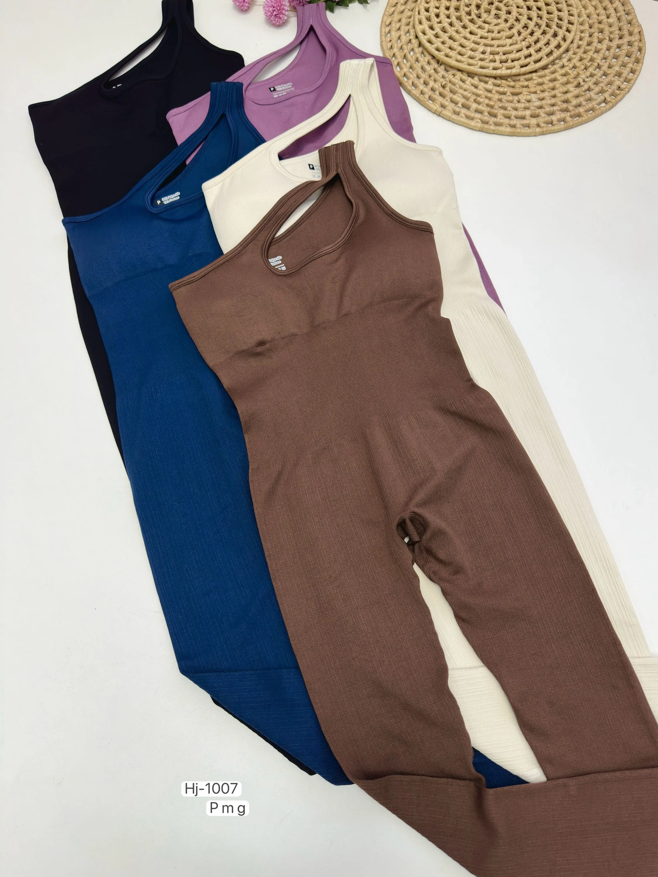 Macacão Feminino Canelado Longo (hj1007)