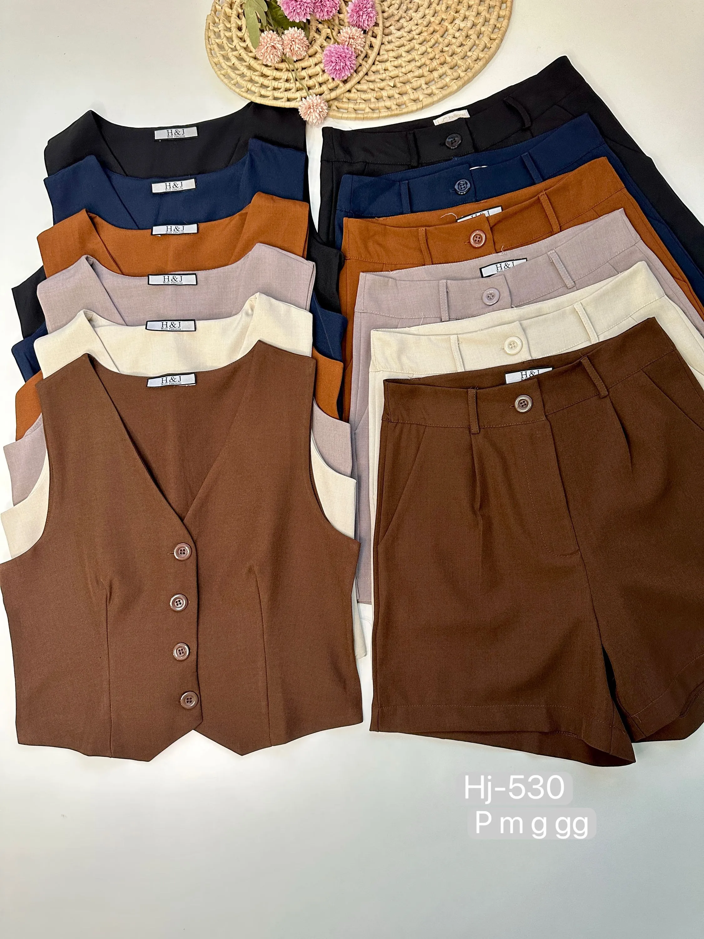 Conjunto Alfaiataria Colete e Short (530)