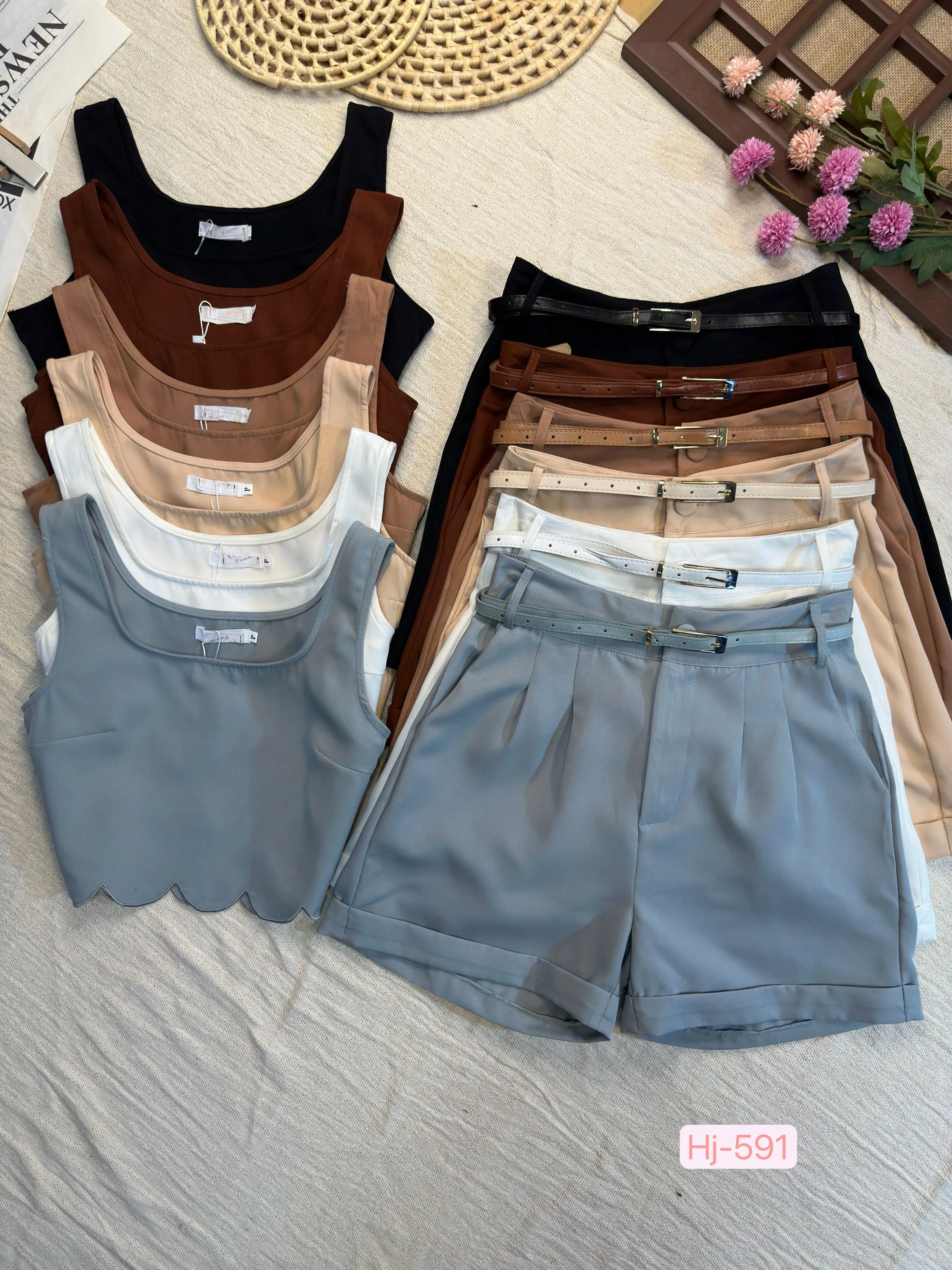 Conjunto cropped regata+ short