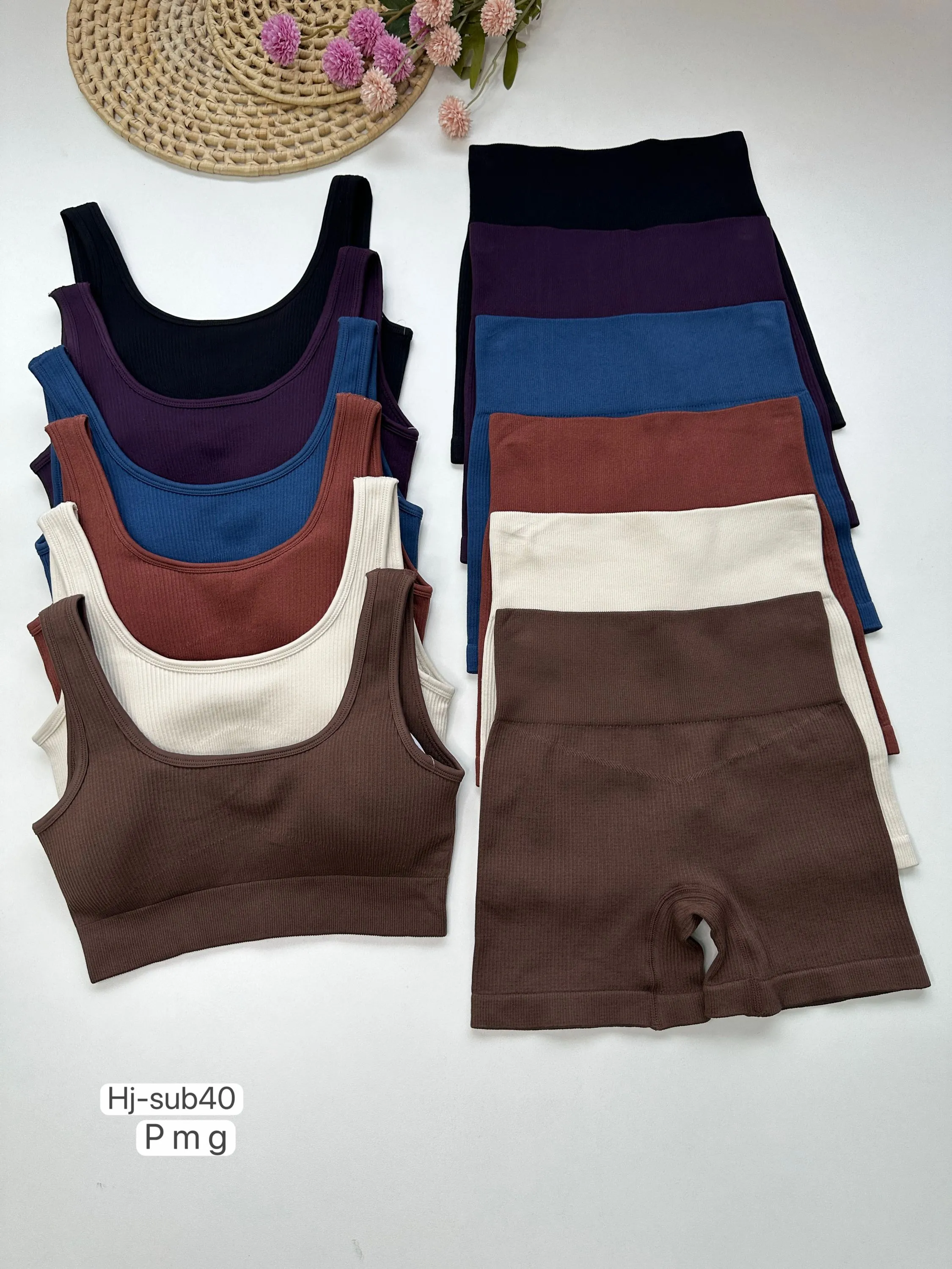 Conjunto Top e Shorts Canelados (sub40)