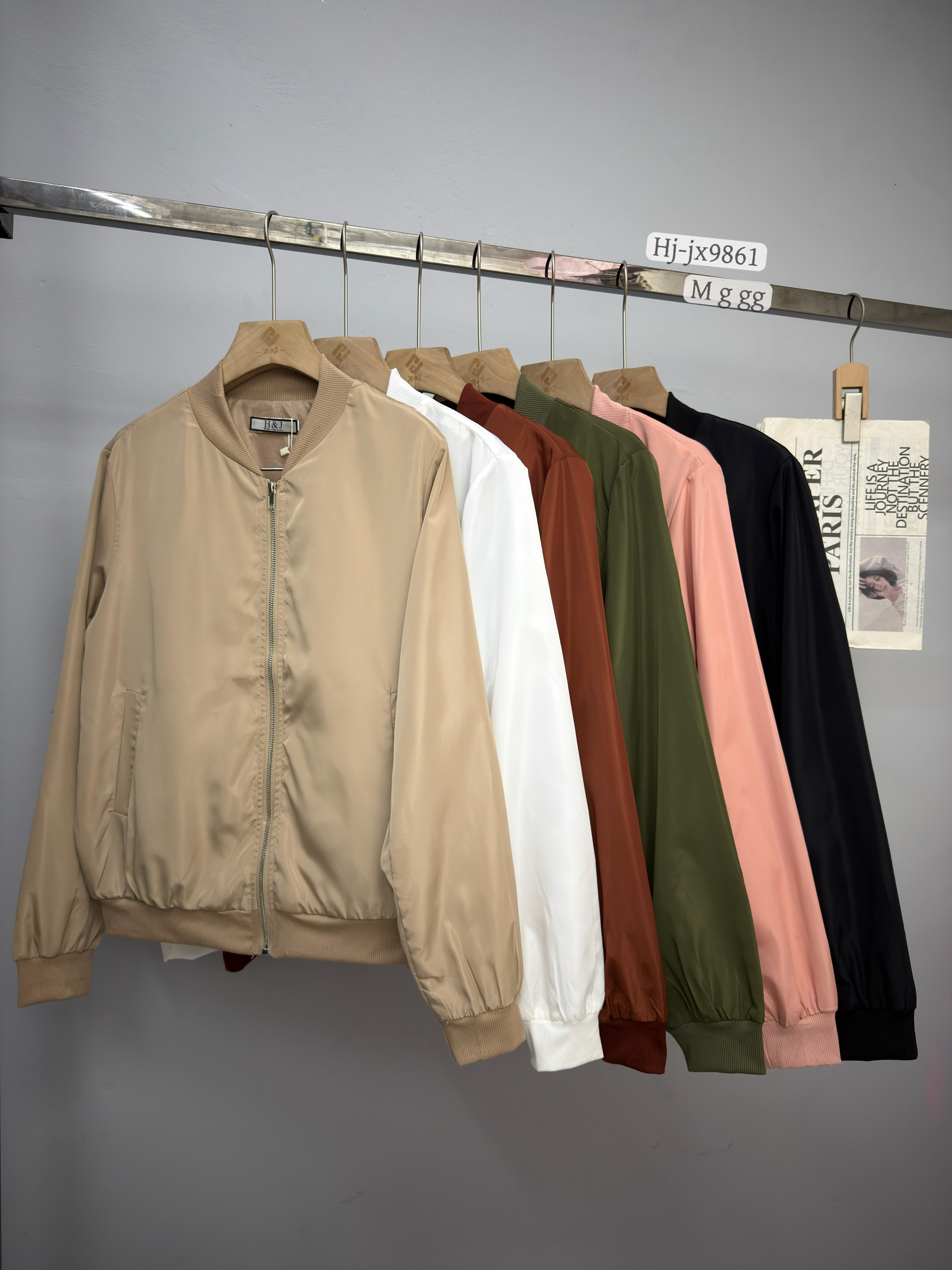 Jaqueta Bomber Feminina com Zíper (JX9861)